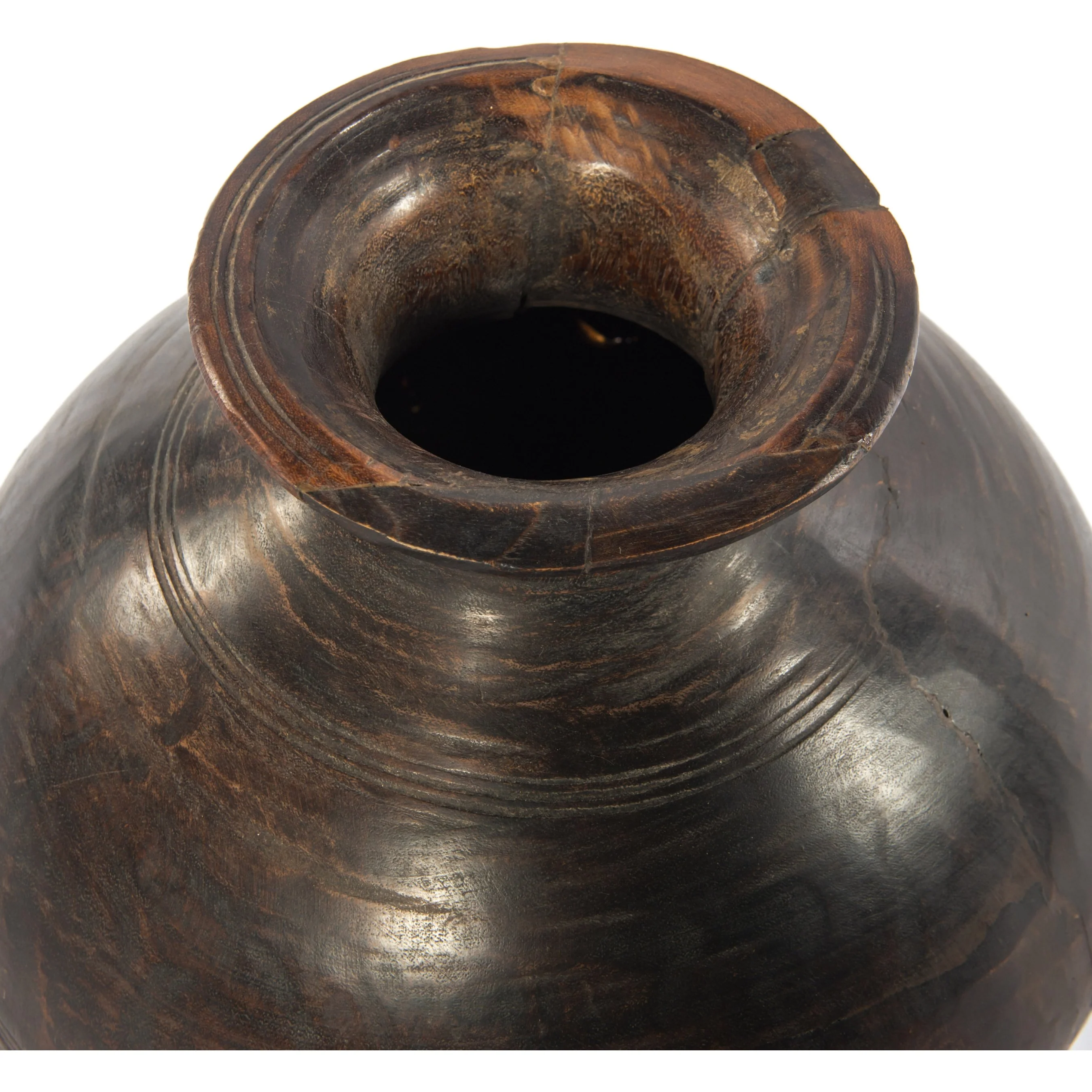 Found Wooden Jar - Image 3
