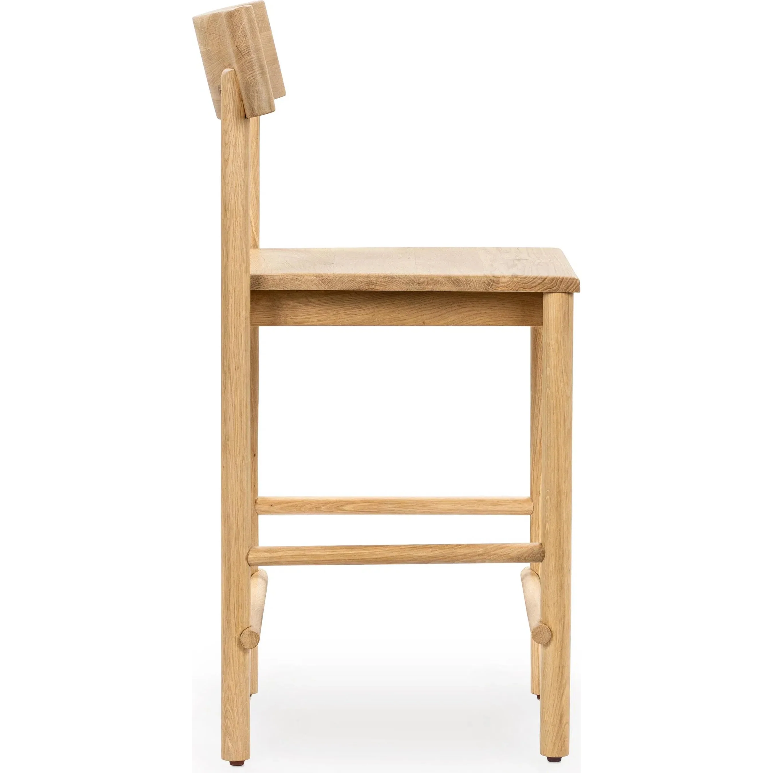 Foundation Oak Wood Counter Height Chair - Image 2