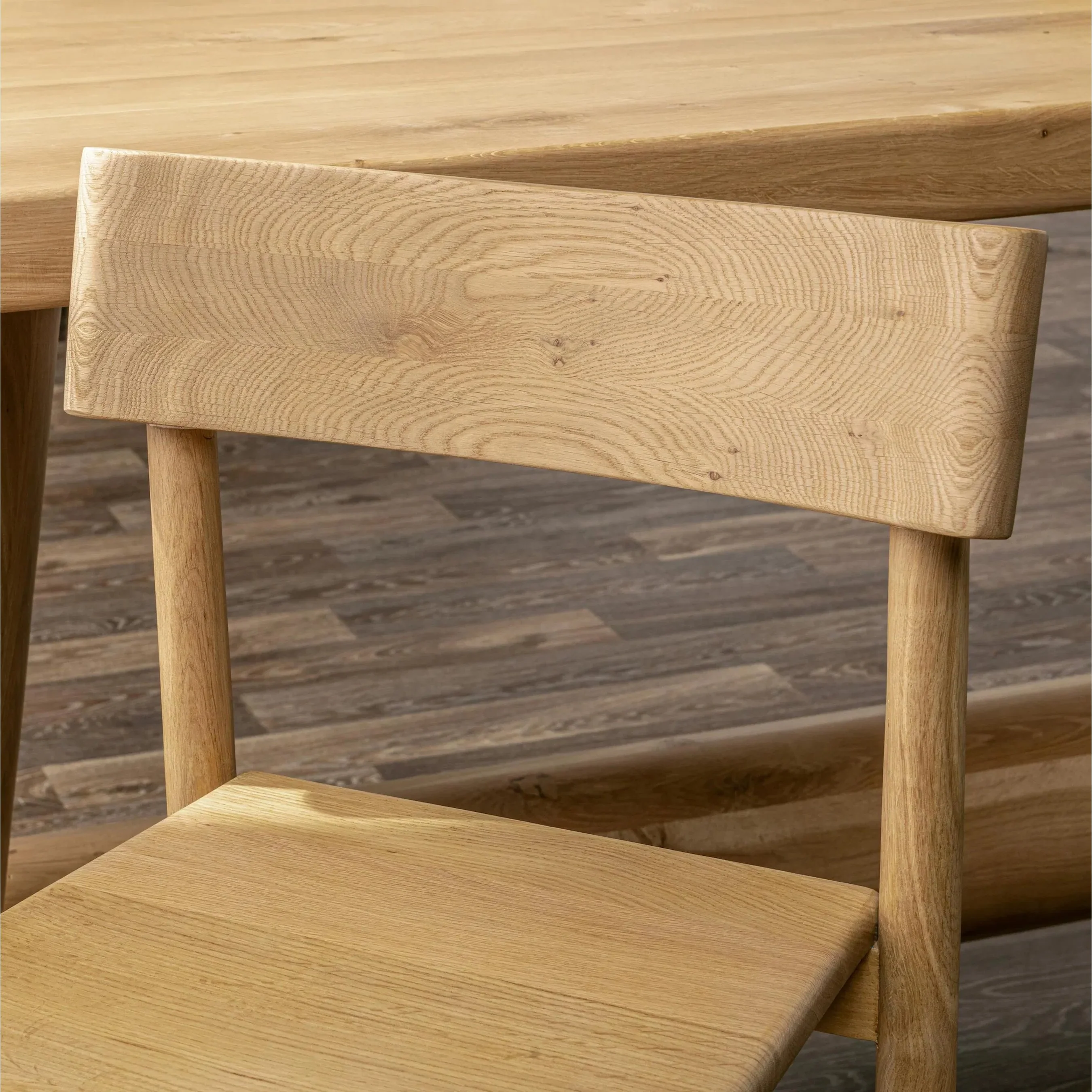 Foundation Oak Wood Counter Height Chair - Image 7