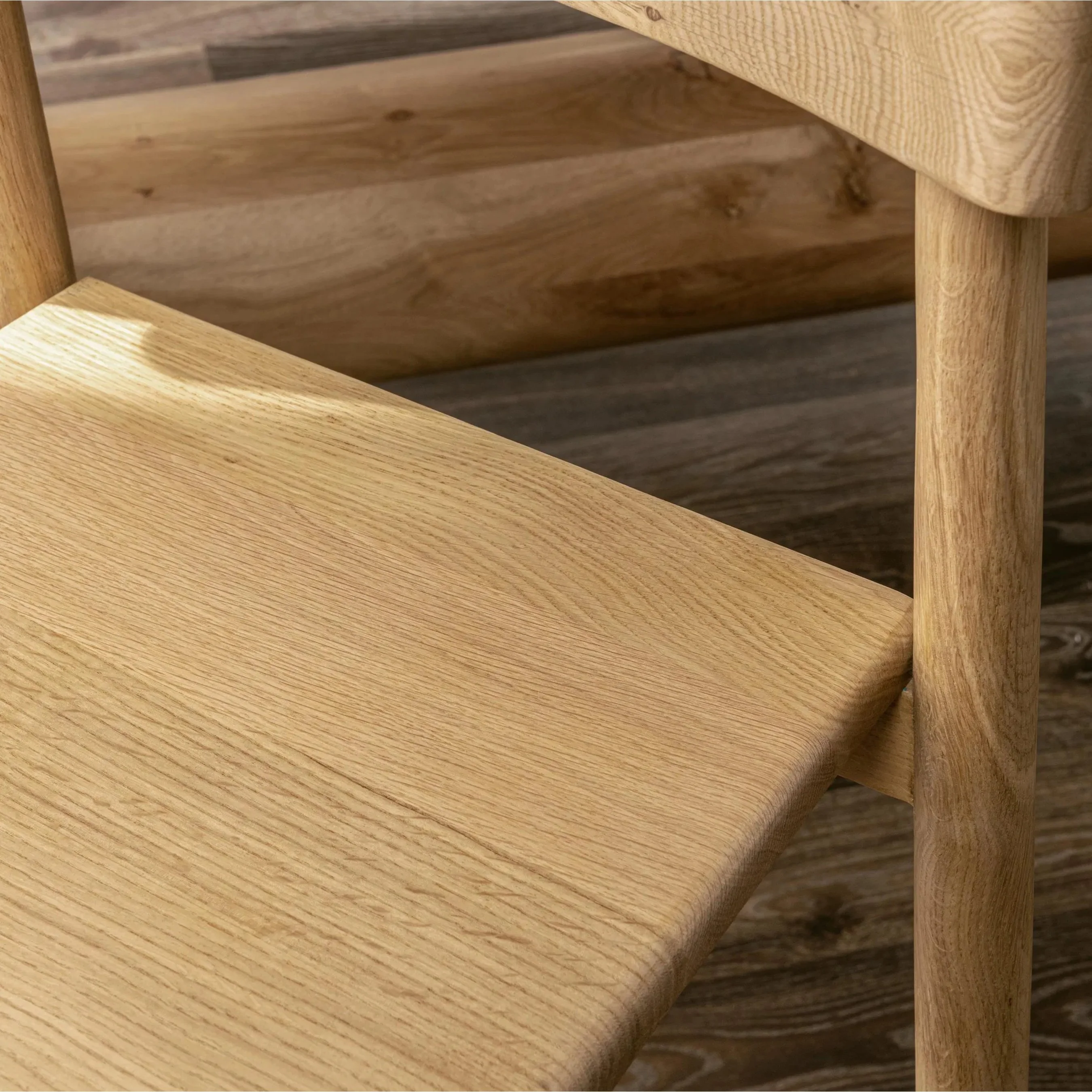 Foundation Oak Wood Counter Height Chair - Image 9