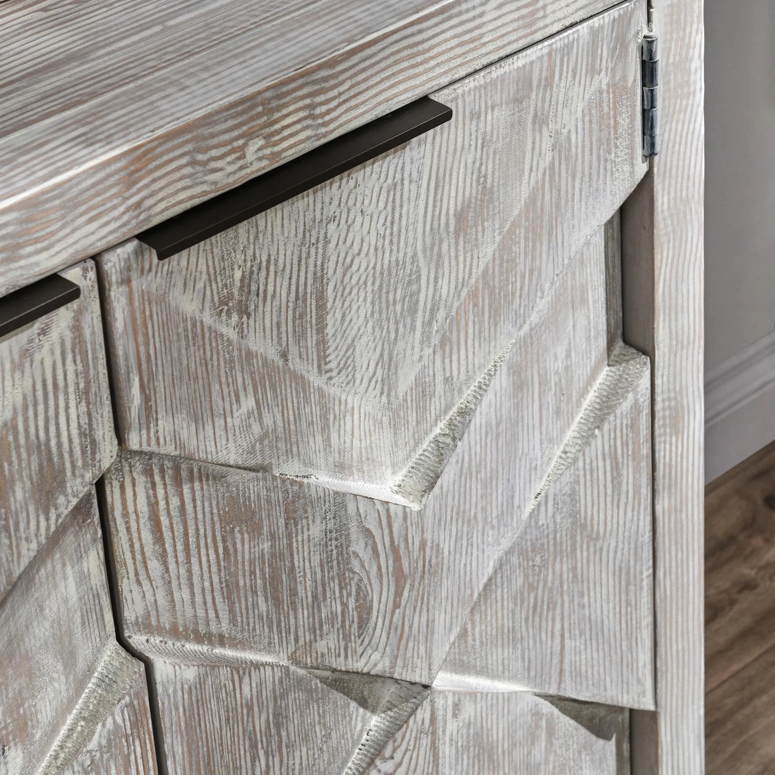 Frederick Six Door Reclaimed Pine Sideboard - Image 10
