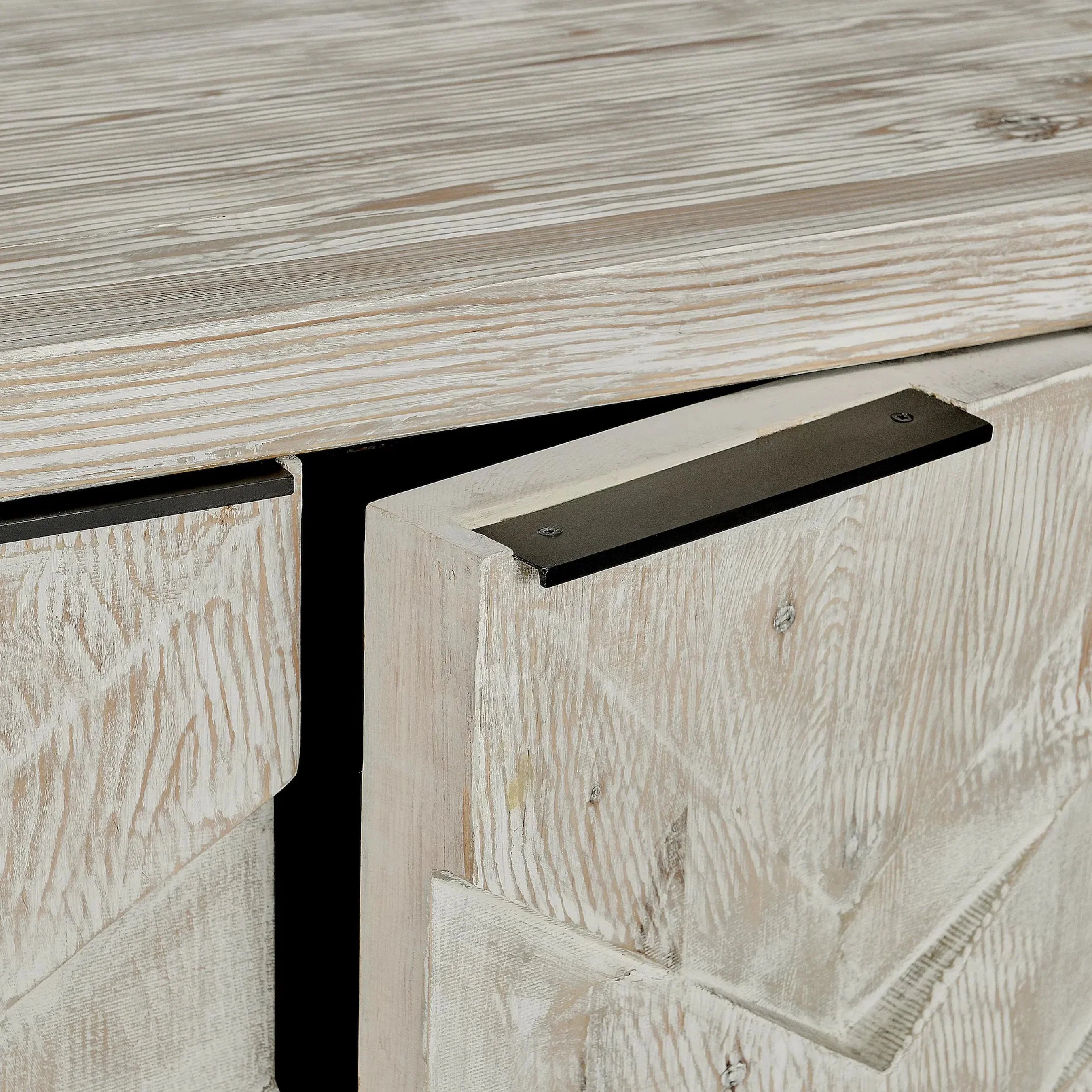Frederick Six Door Reclaimed Pine Sideboard - Image 8