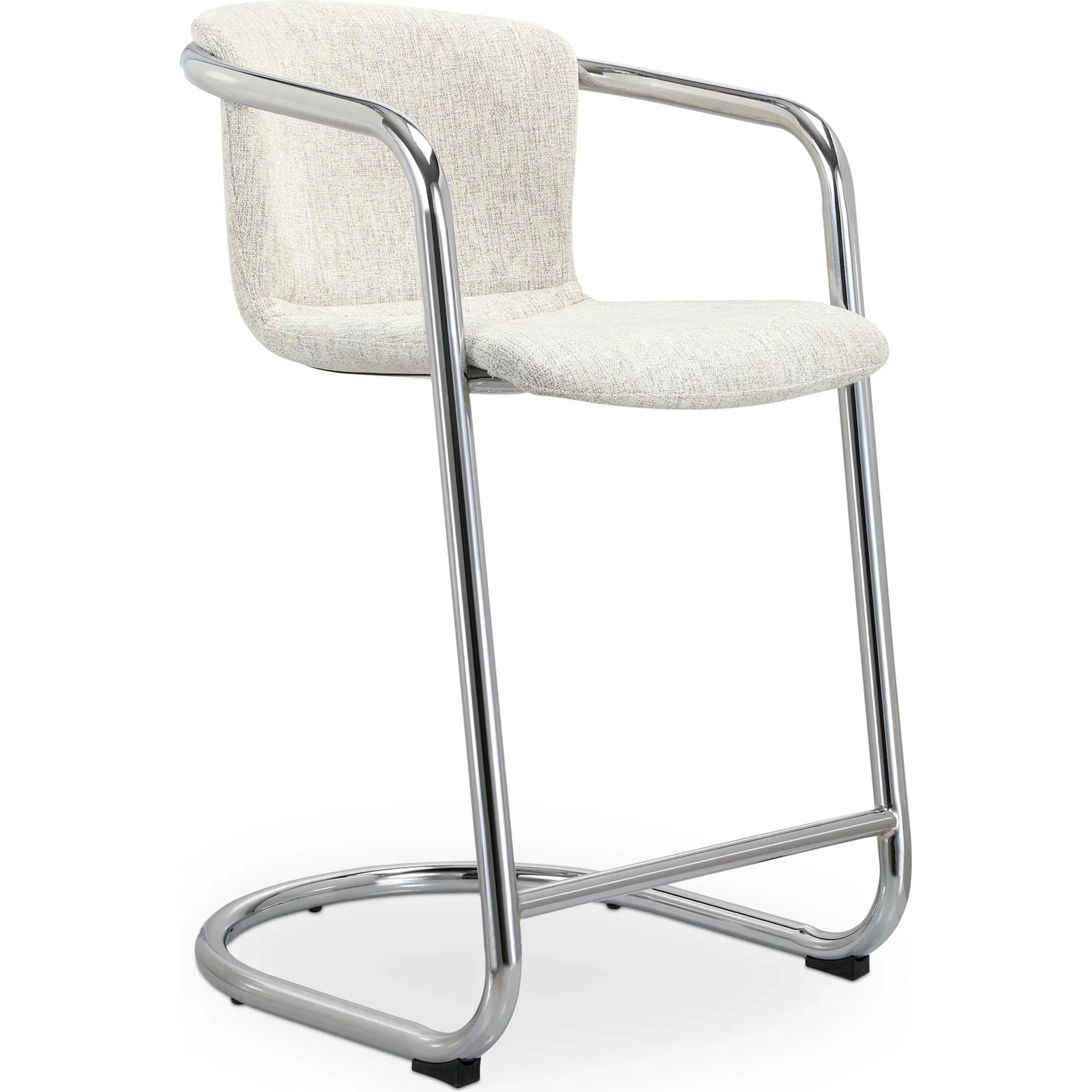 Freeman Chrome Frame Counter Stool Blended (Set of 2)