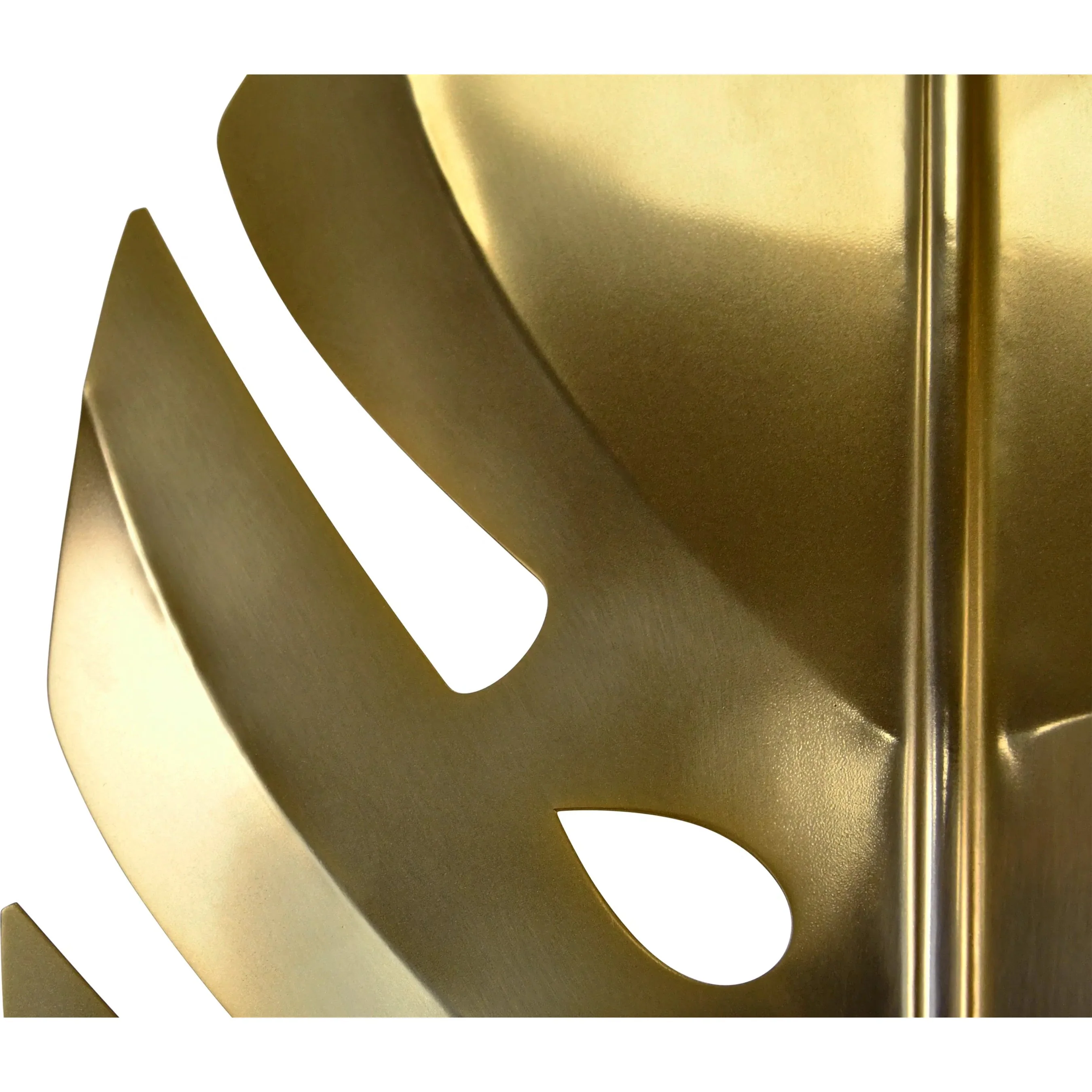 Frond Antique Brass Leaf Sculpture - Image 5
