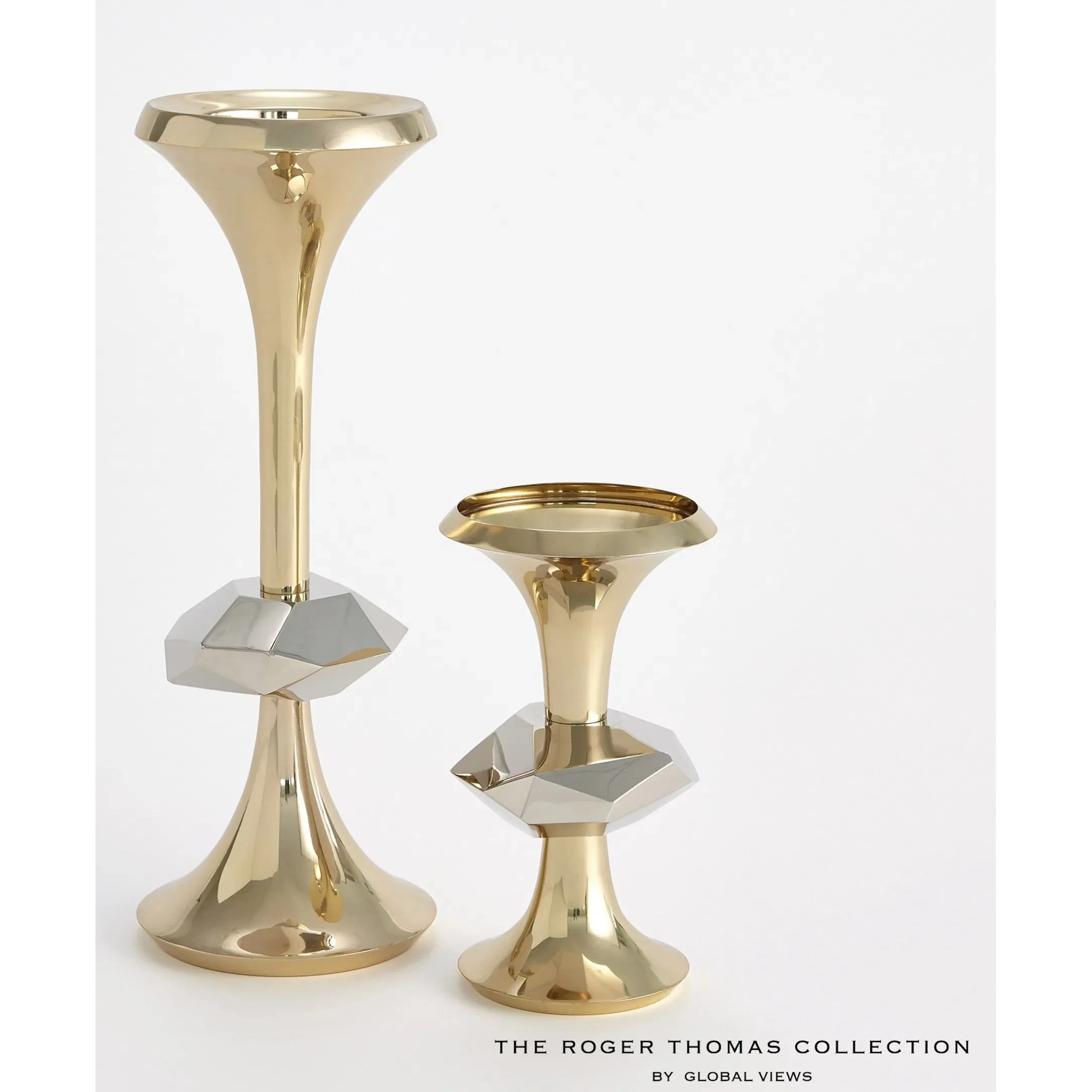 Gabriel Brass Candle Holder - Image 3