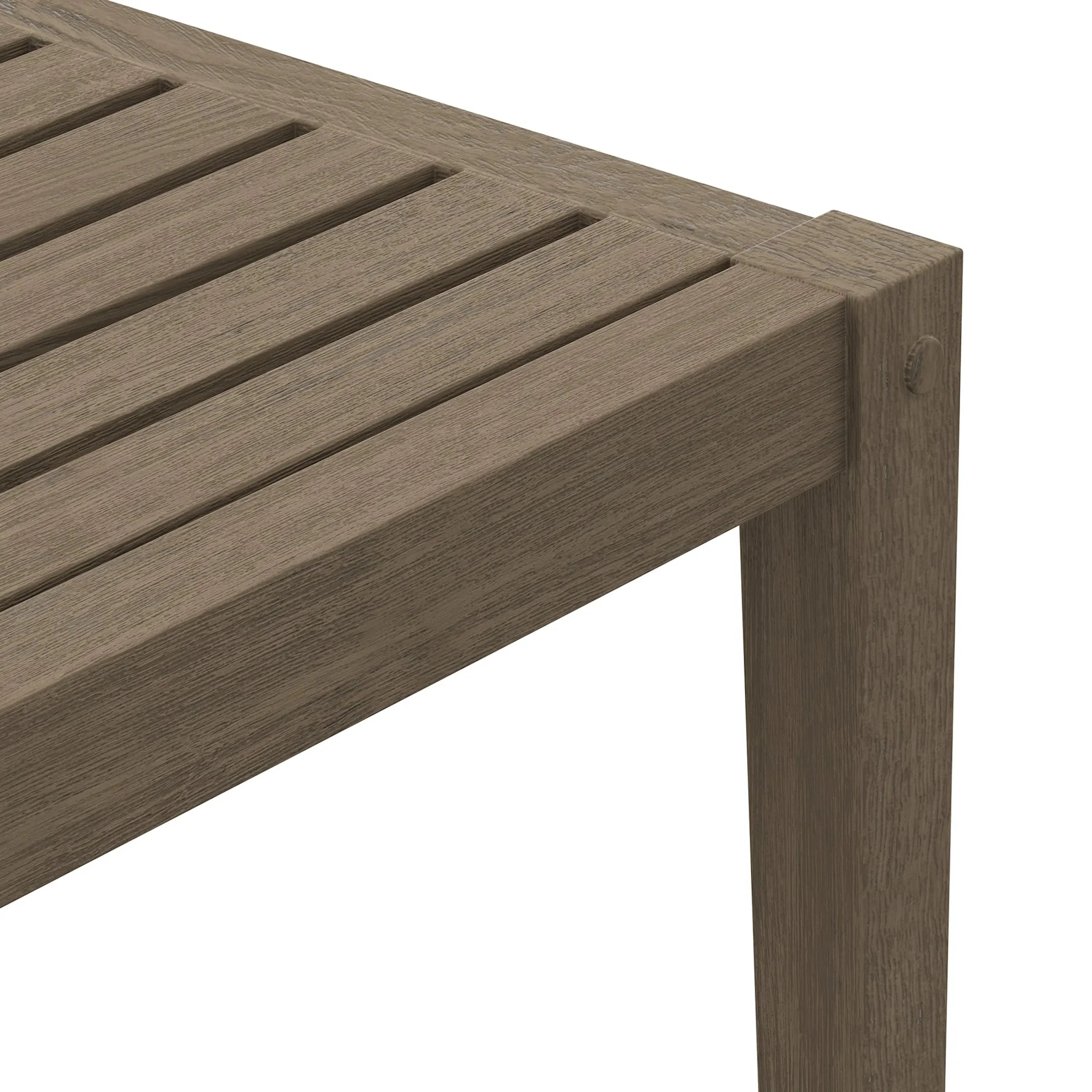 Galt Square Teak Side Table - Image 3