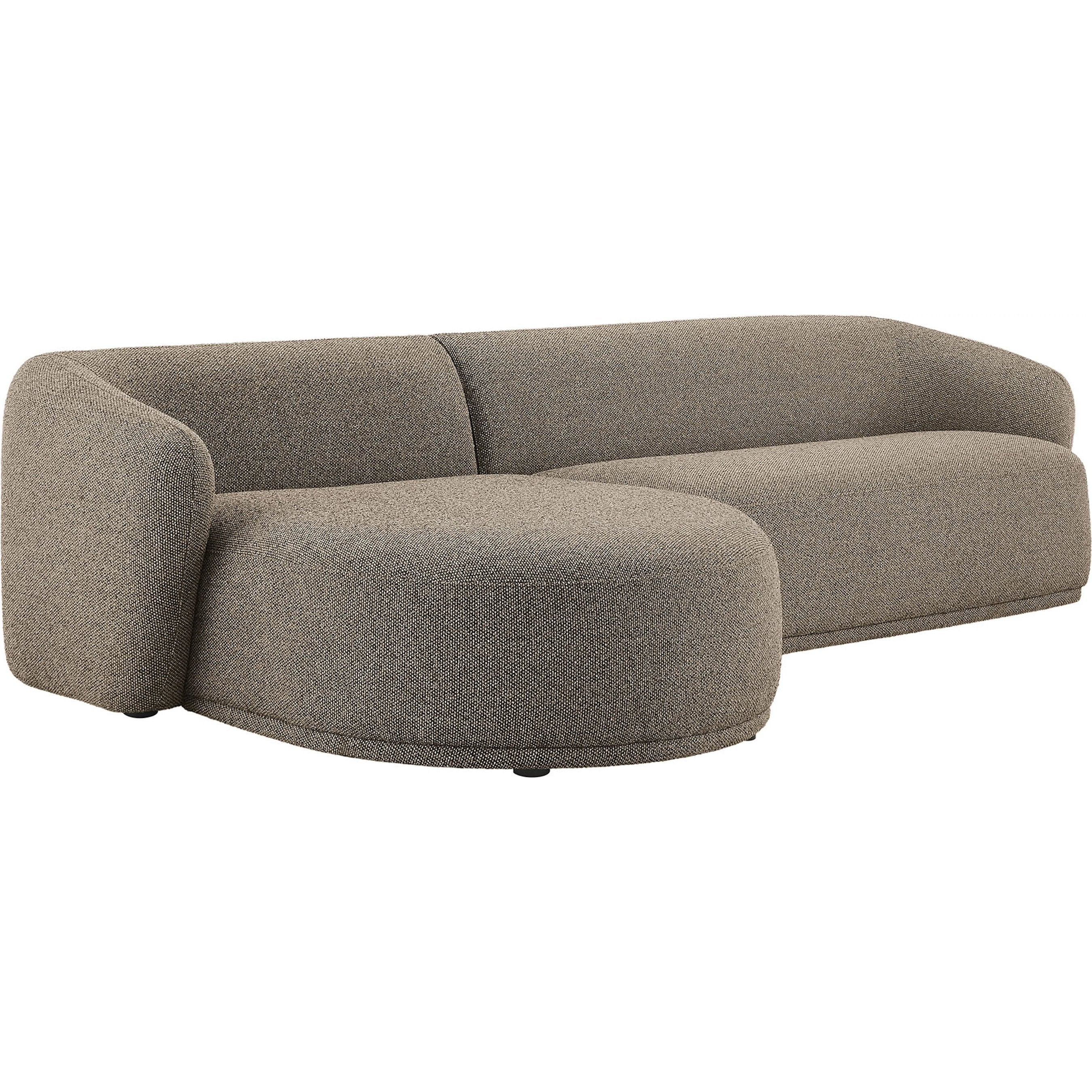 Gardner 2 Piece Boucle Modular Sofa with Chaise - Image 2
