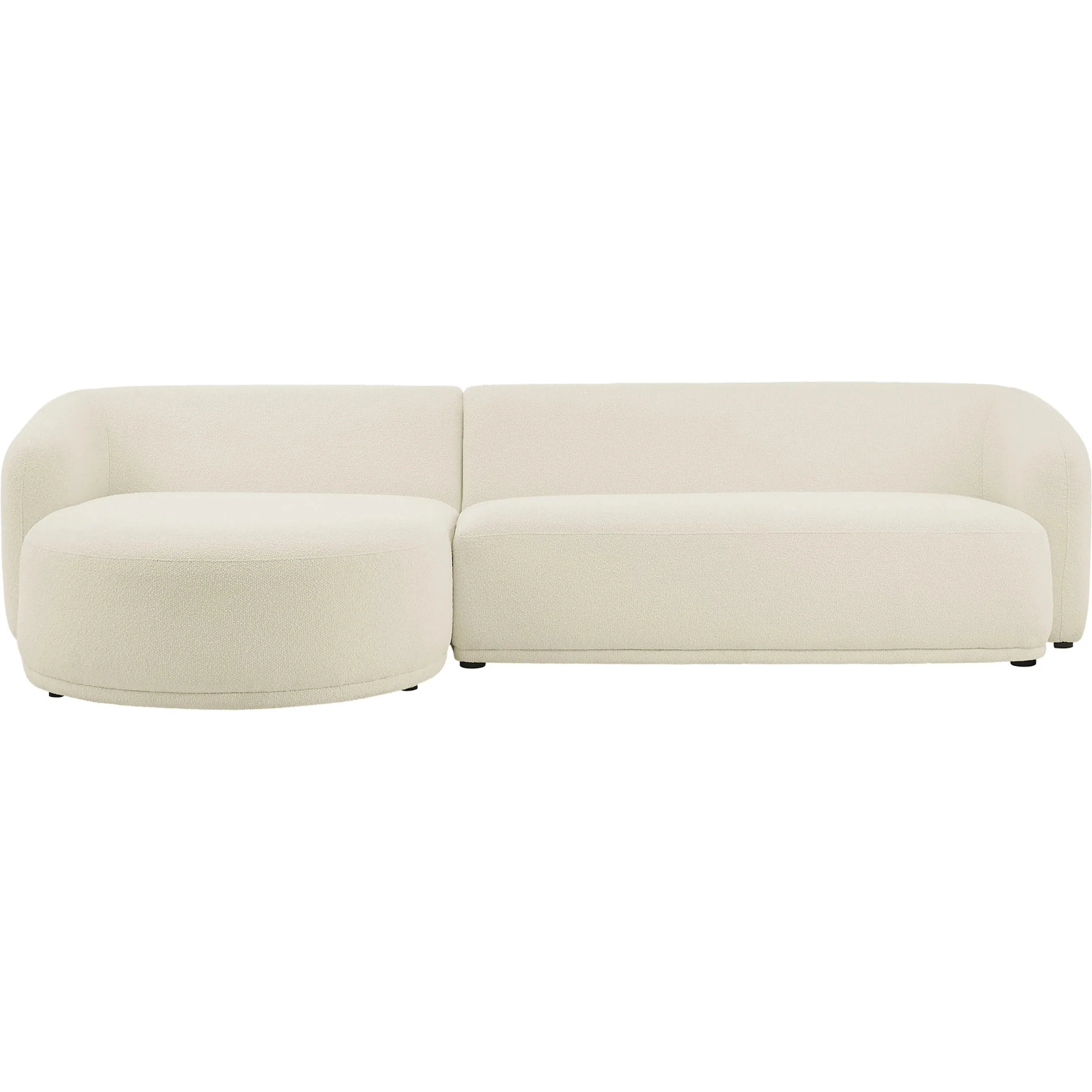 Gardner 2 Piece Boucle Modular Sofa with Chaise - Image 7