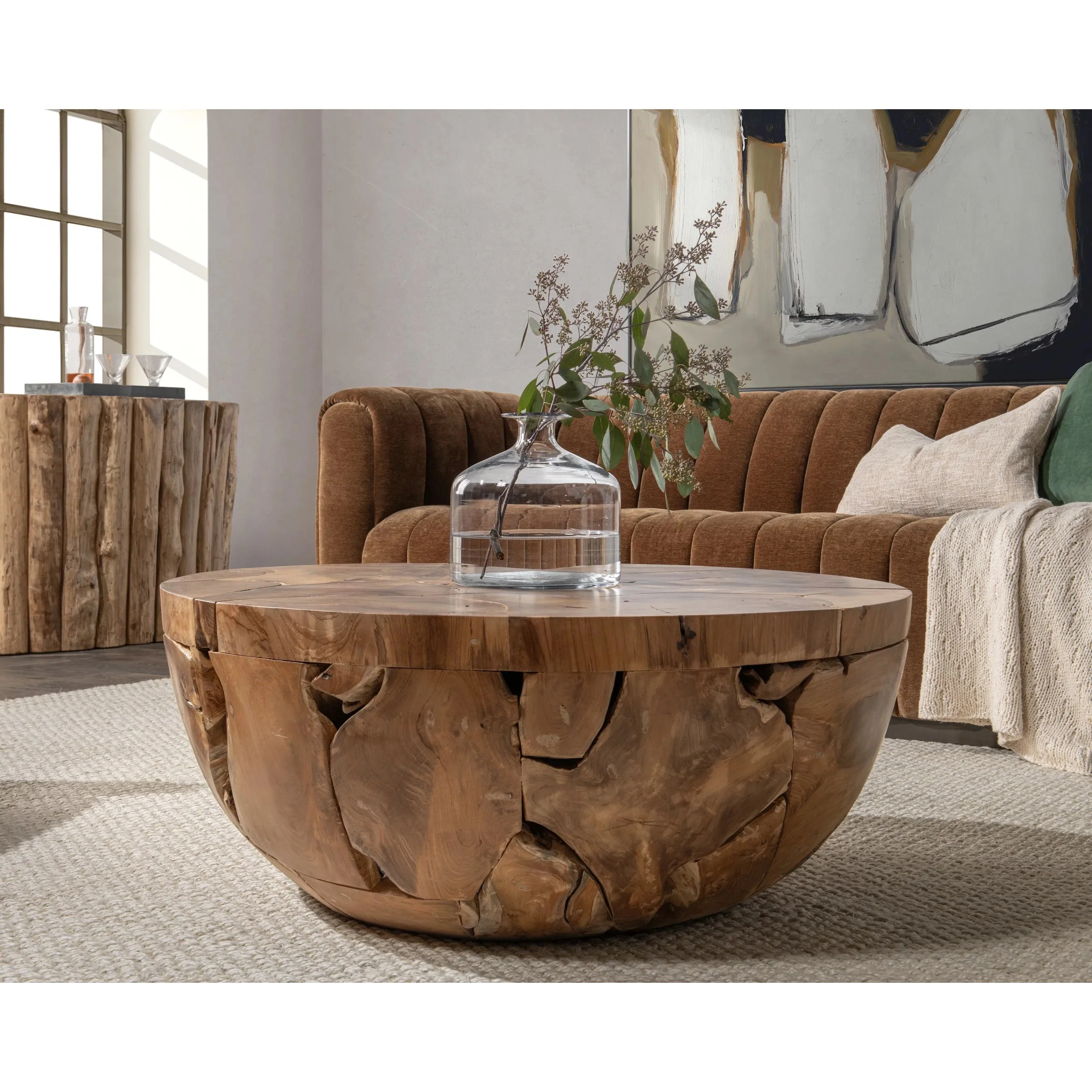 Garford Teak Wood Coffee Table - Image 8