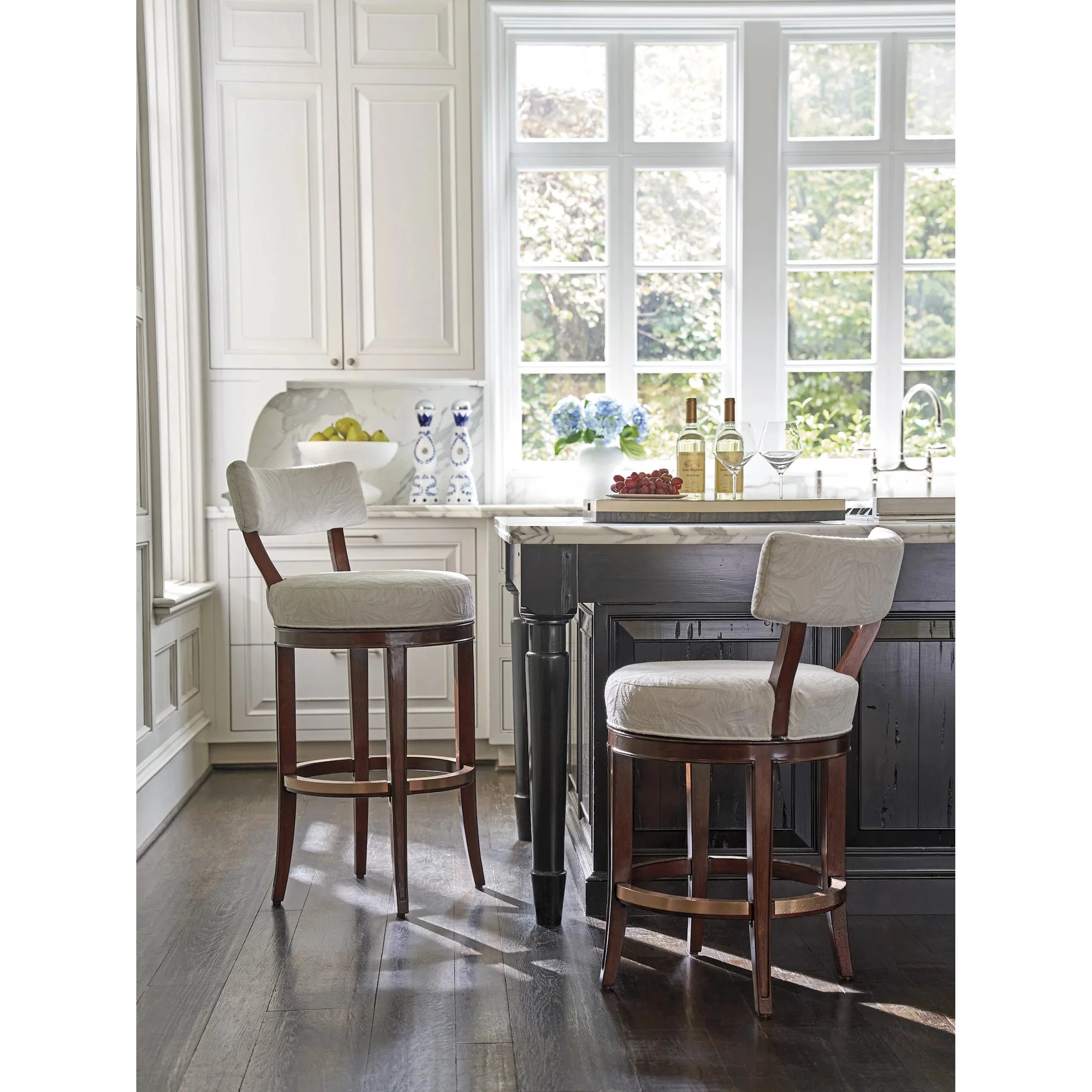 Giles Upholstered Swivel Counter Stool - Image 3