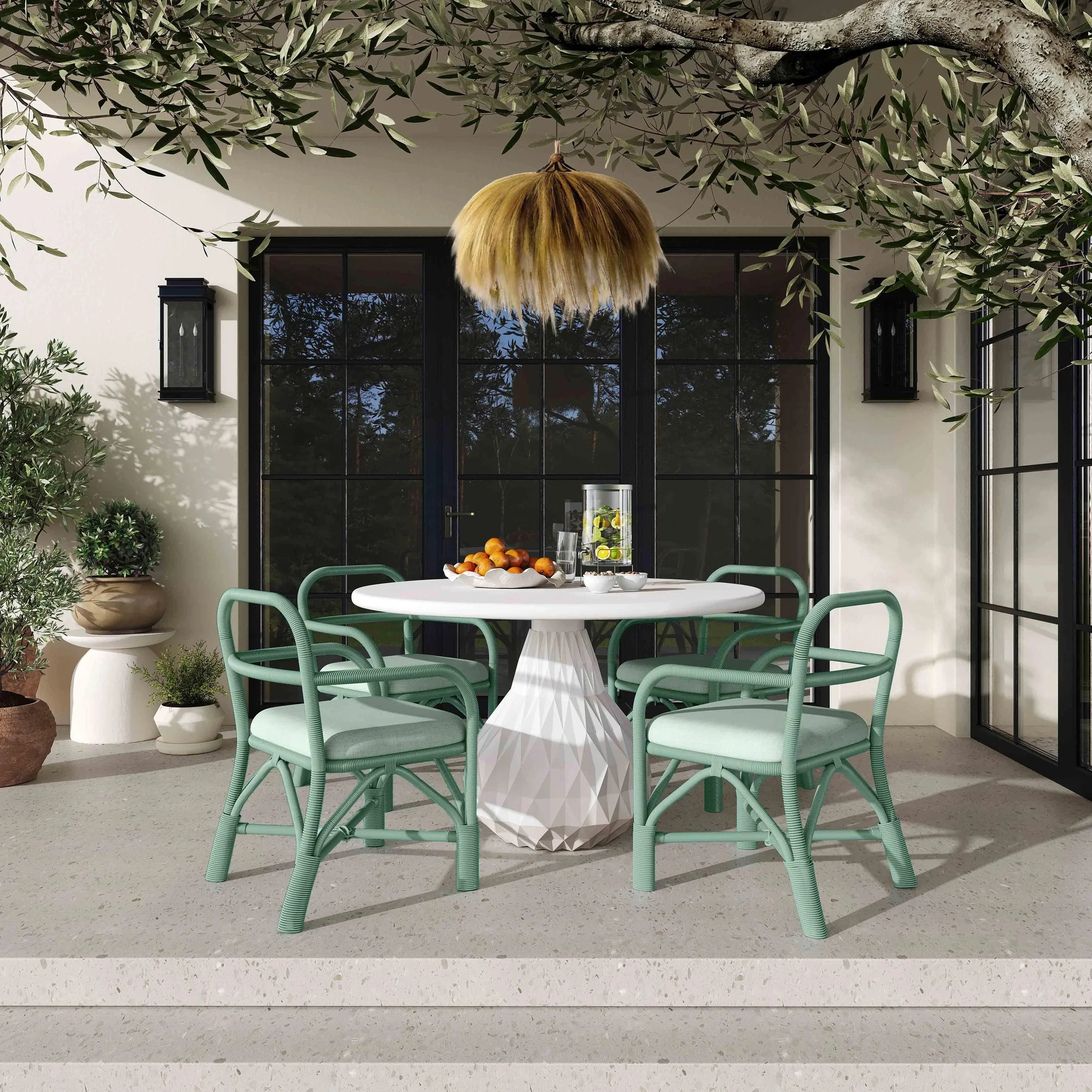 Ginny Rattan Dining Chair - Image 17