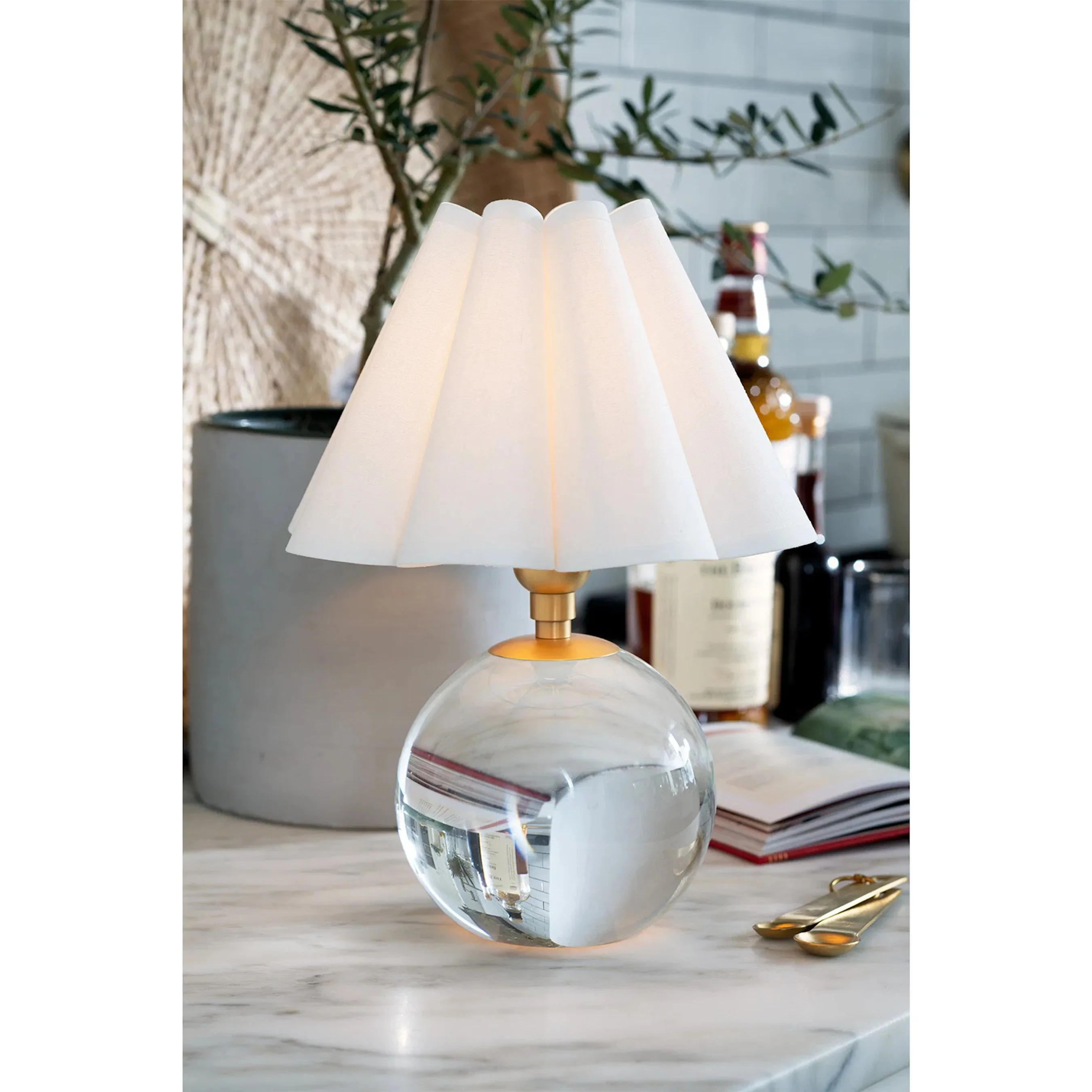 Giorgio Crystal Mini Lamp, White - Image 7