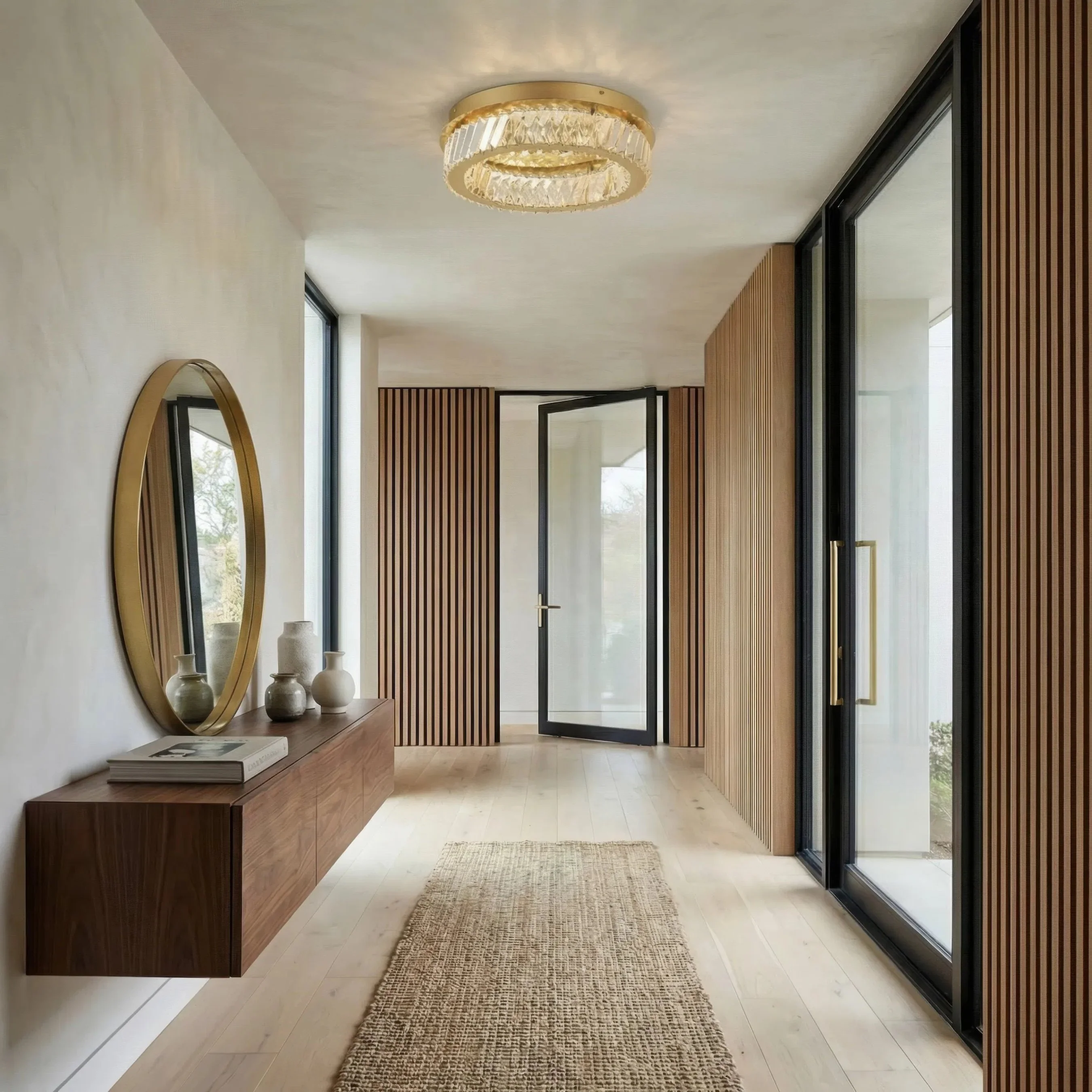 Golden Ratio LED Crystal Flush Mount - Image 5