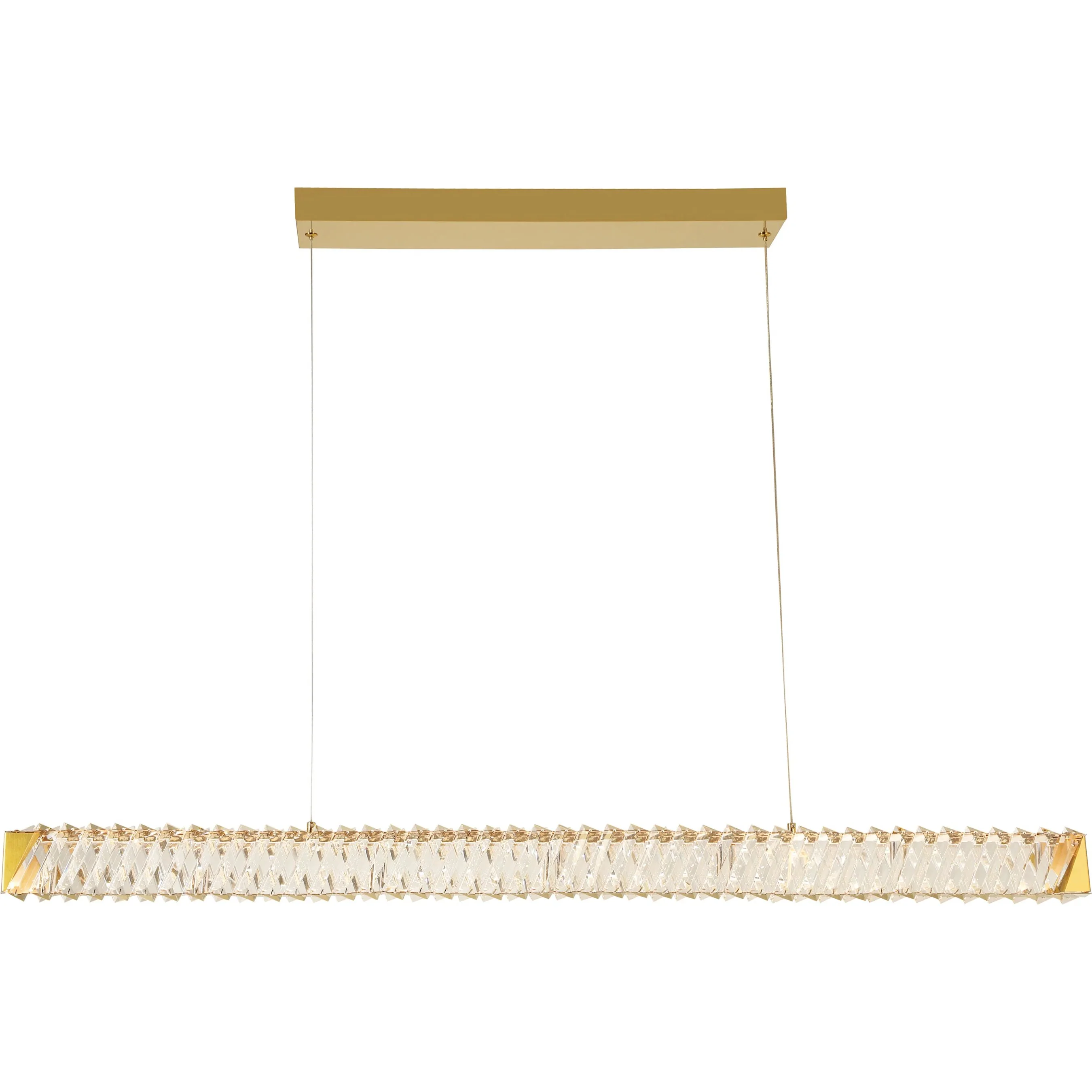 Golden Ratio LED Crystal Linear Pendant - Image 5