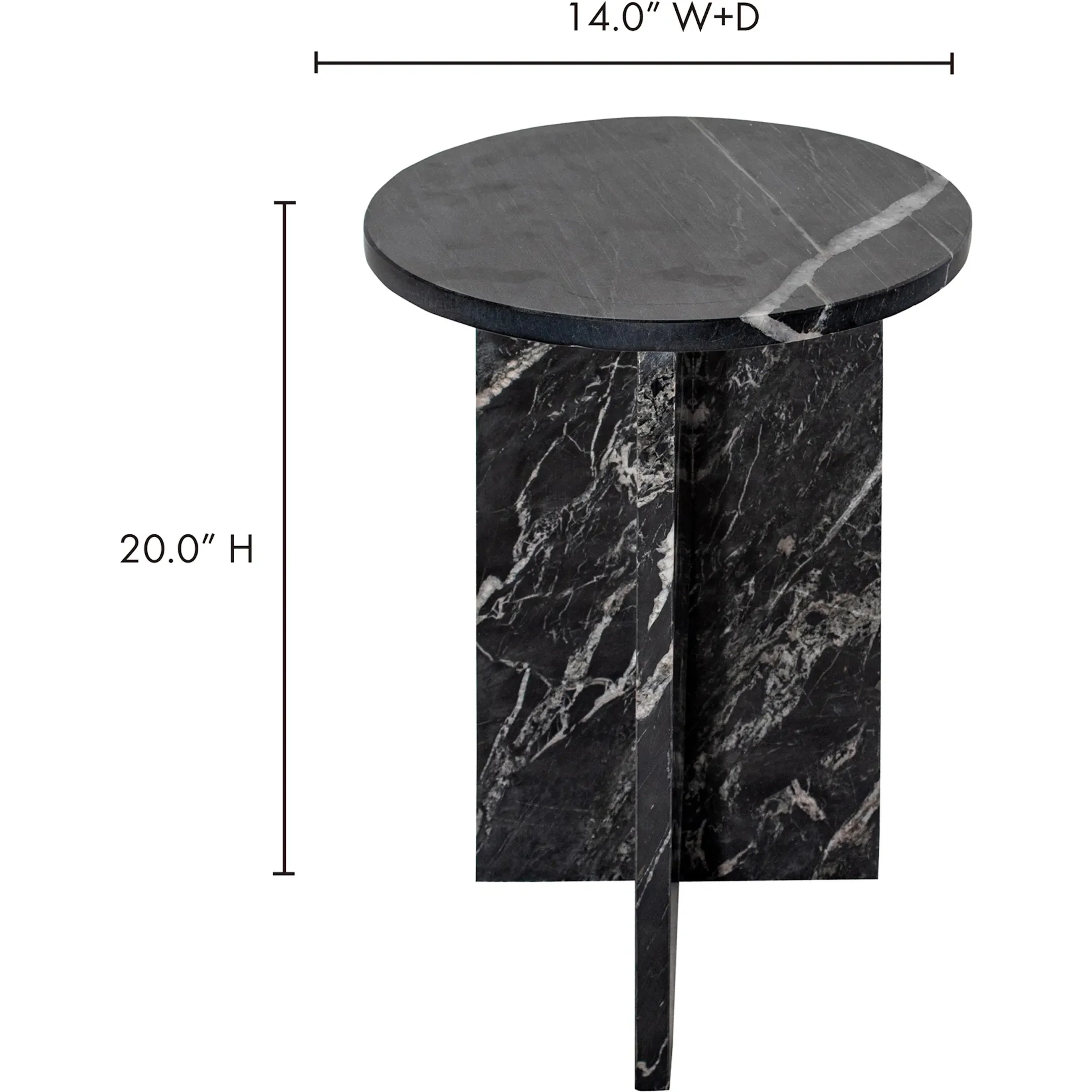 Grace Accent Table Marble - Image 6