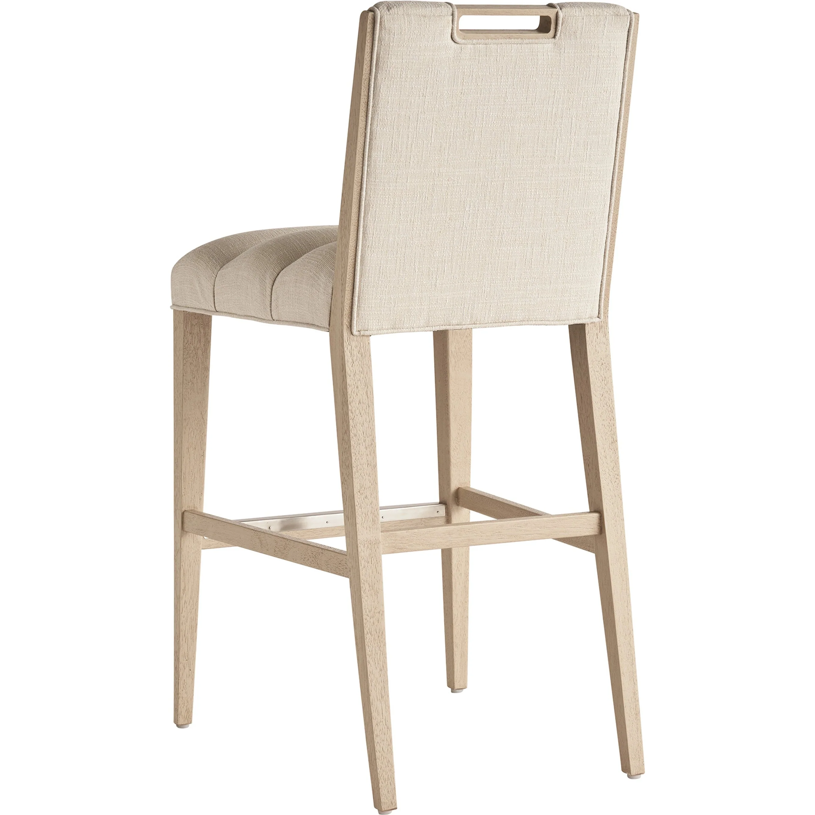Greer Channeled Upholstered Bar Stool - Image 2
