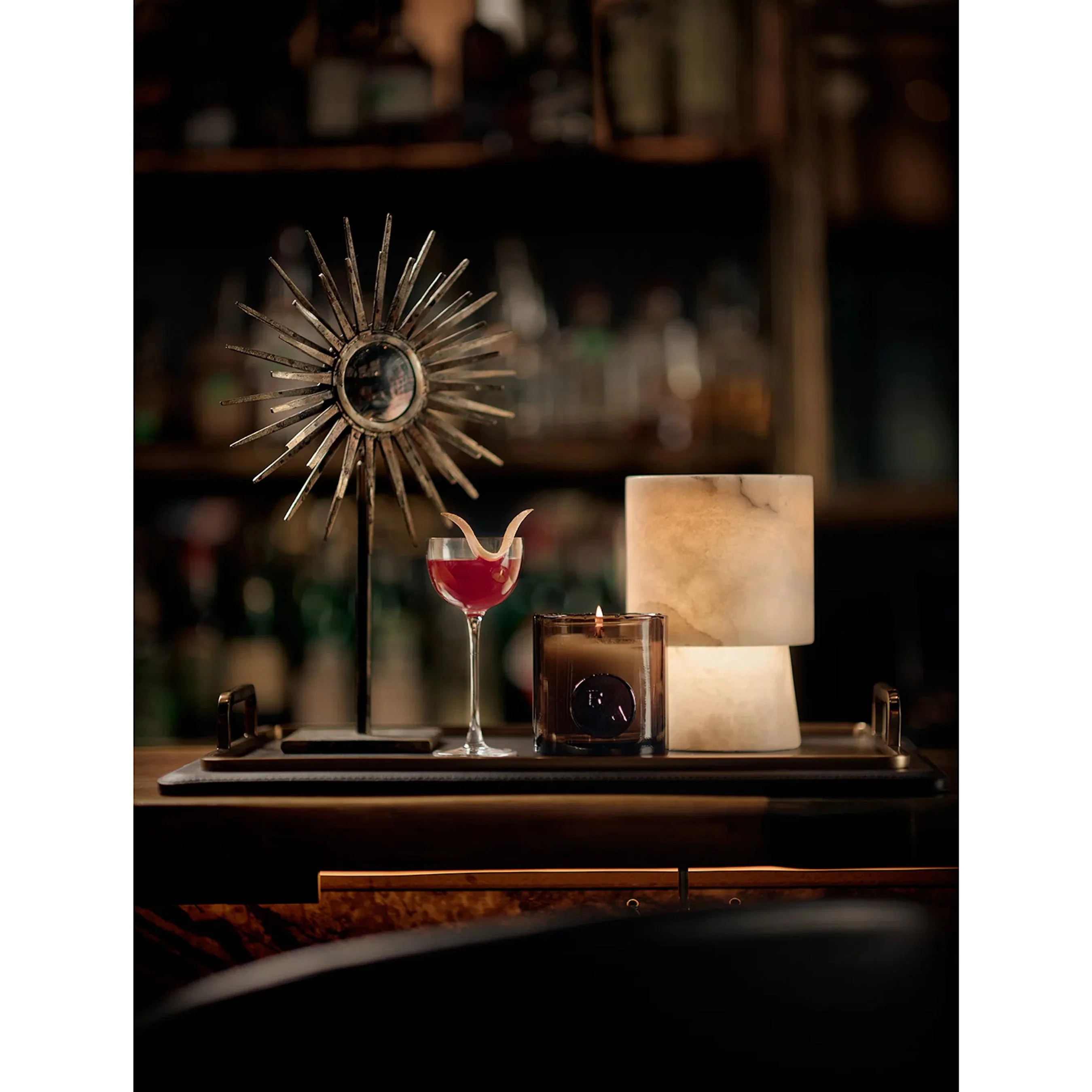 Greyson Leather Rectangle Tray - Image 10