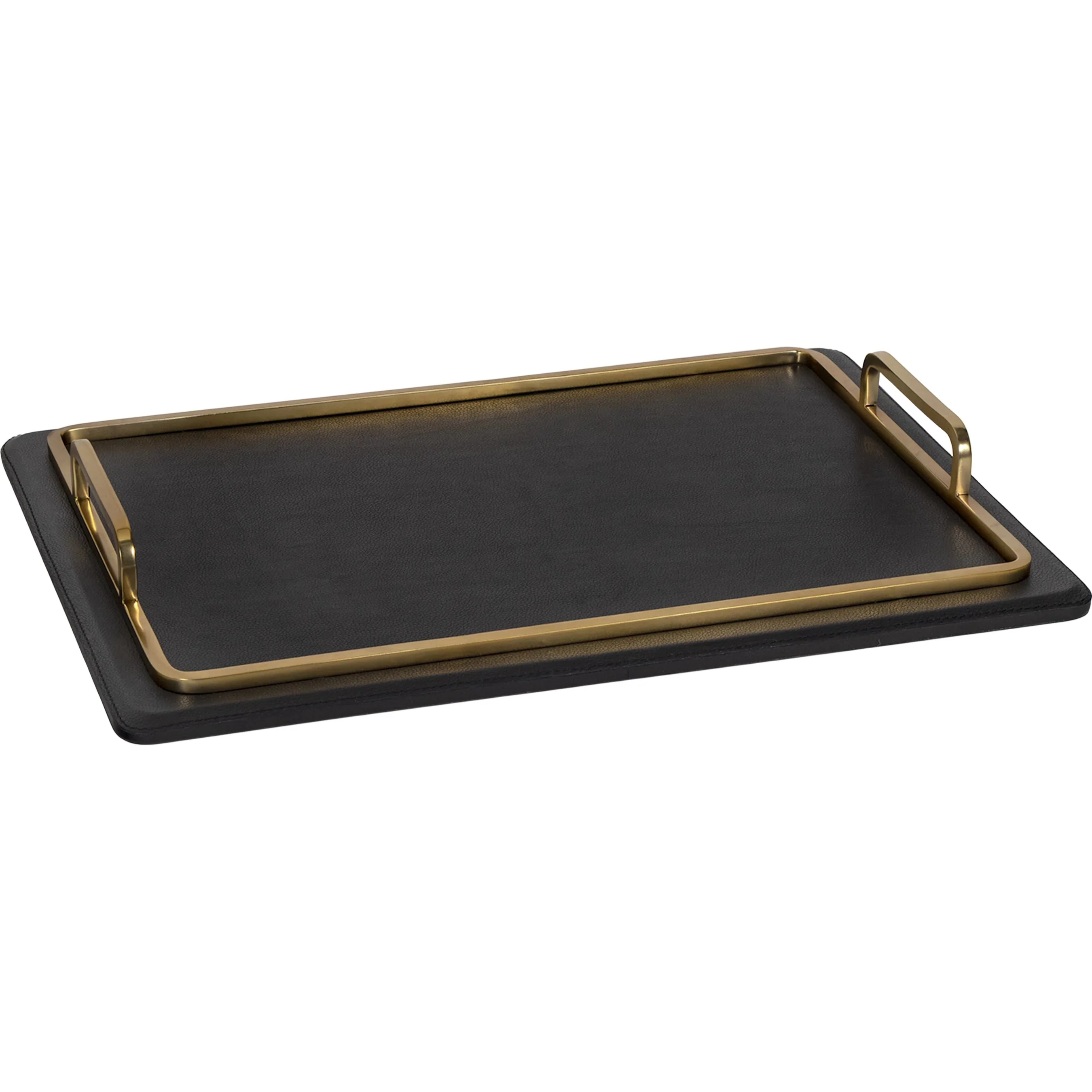 Greyson Leather Rectangle Tray - Image 9