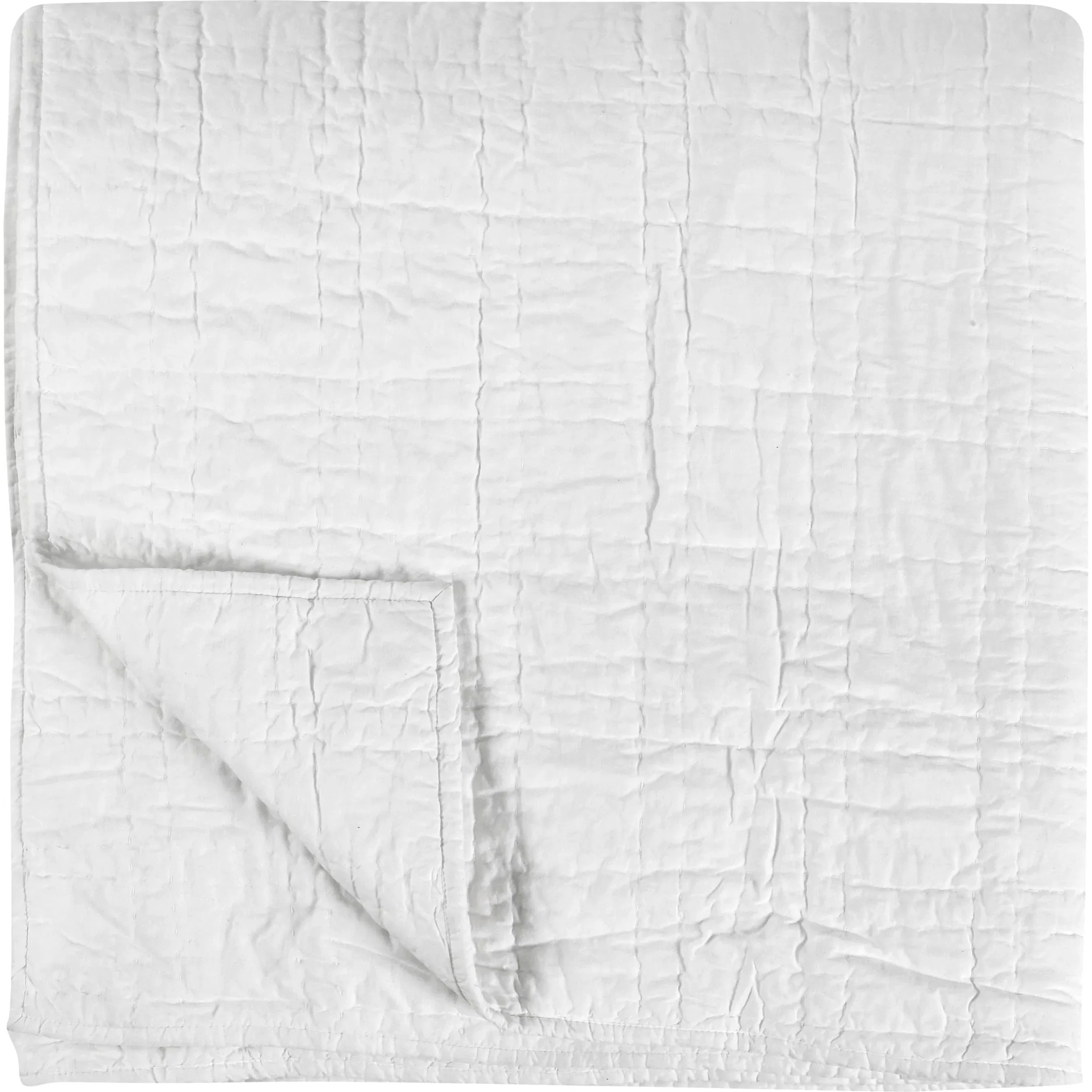 Hailee 100% Cotton White King Quilt - Image 2