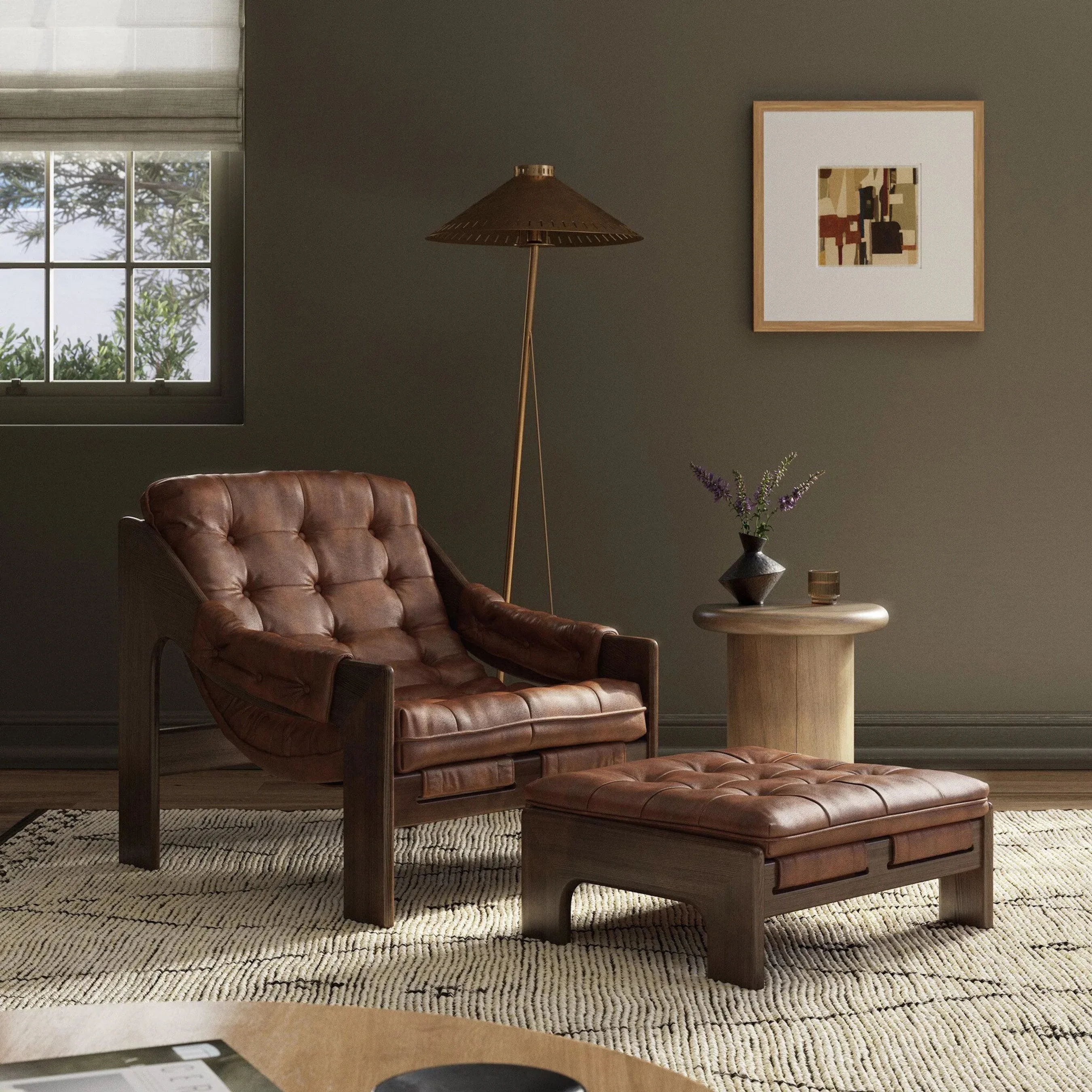 Halston Chair with Ottoman - Image 32