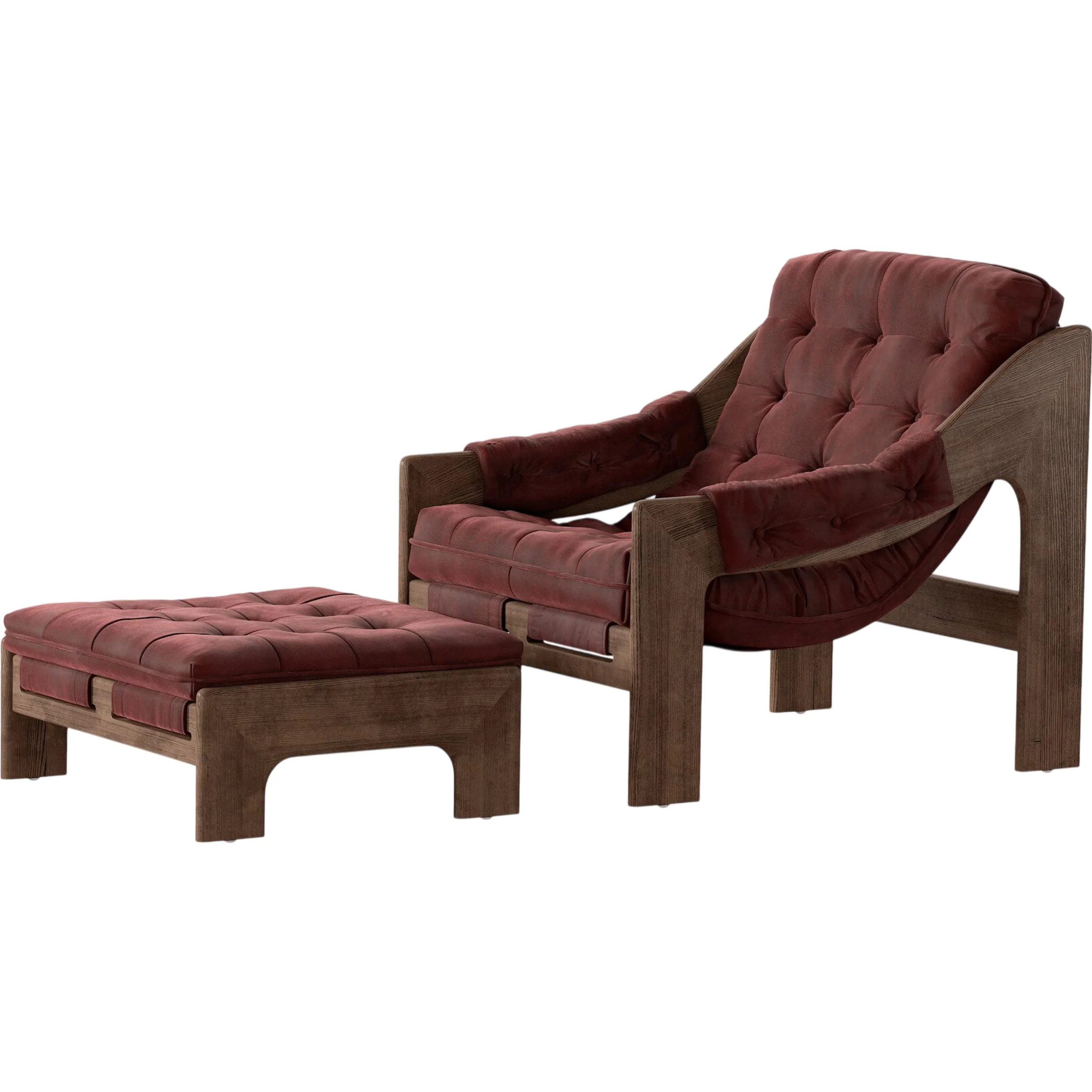 Halston Chair with Ottoman - Image 5