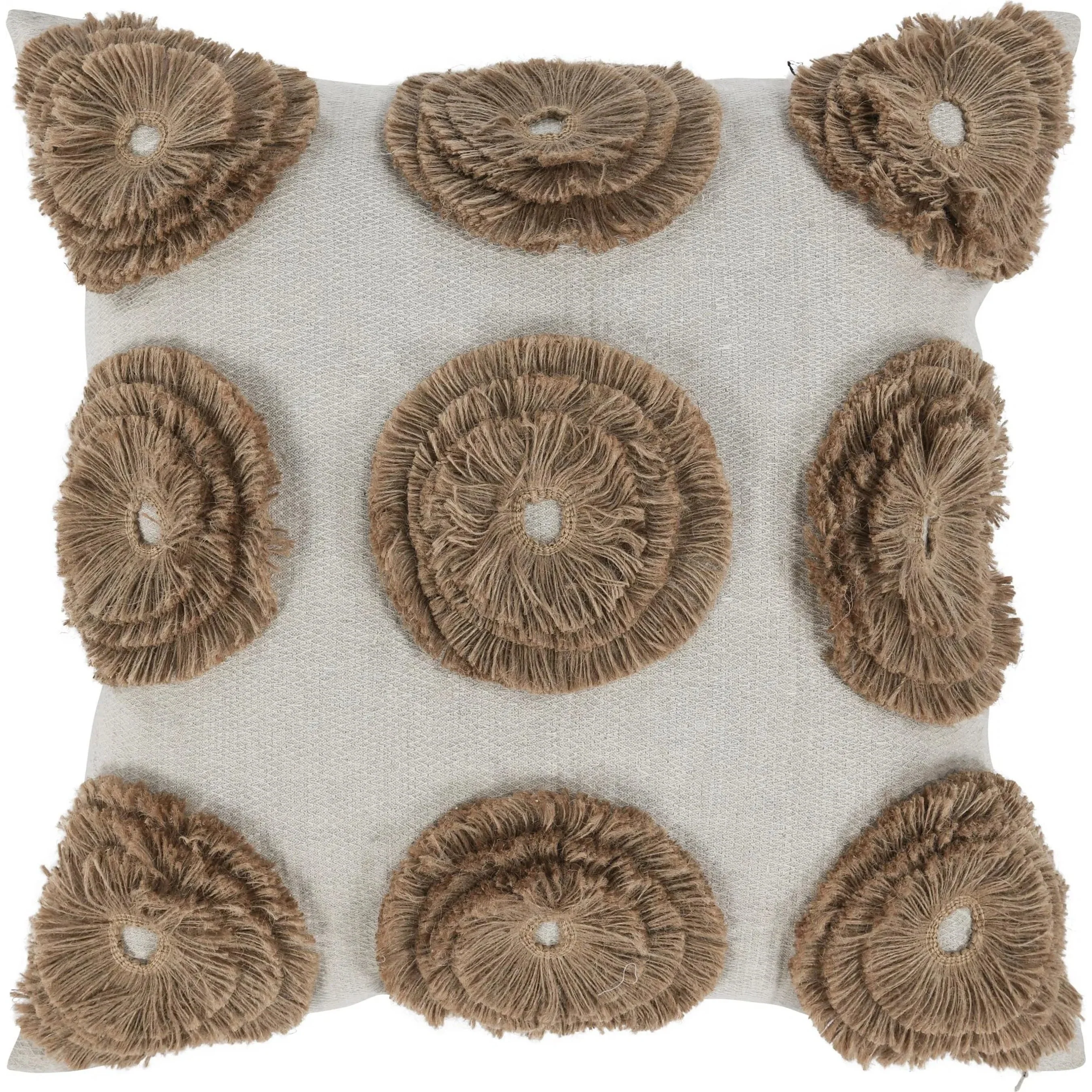 Halston Cotton Linen Blend Throw Pillow