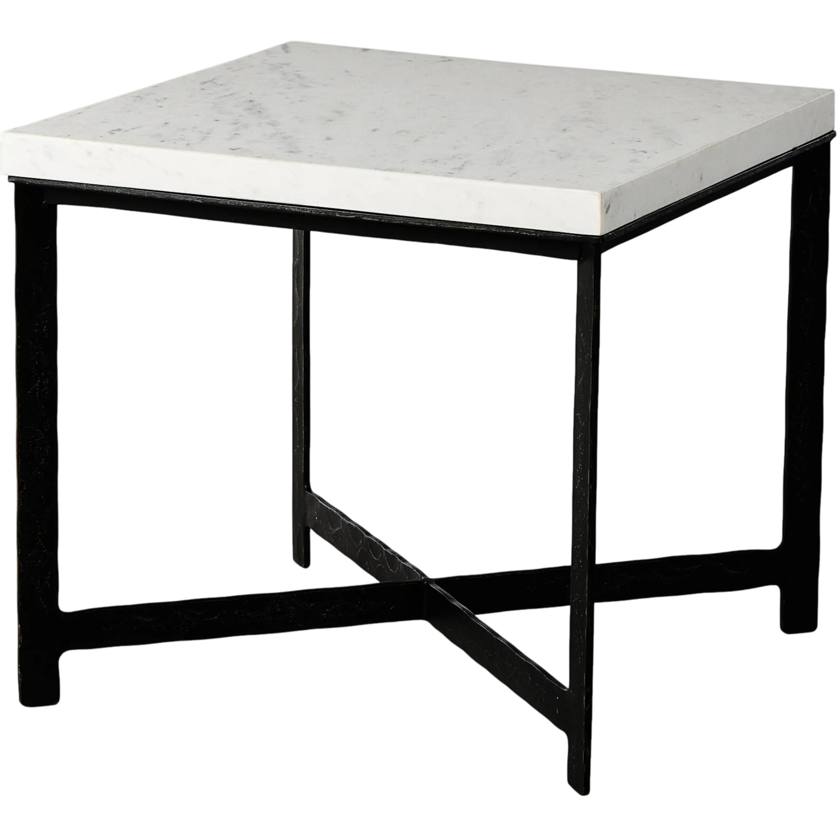 Hammered Iron End Table