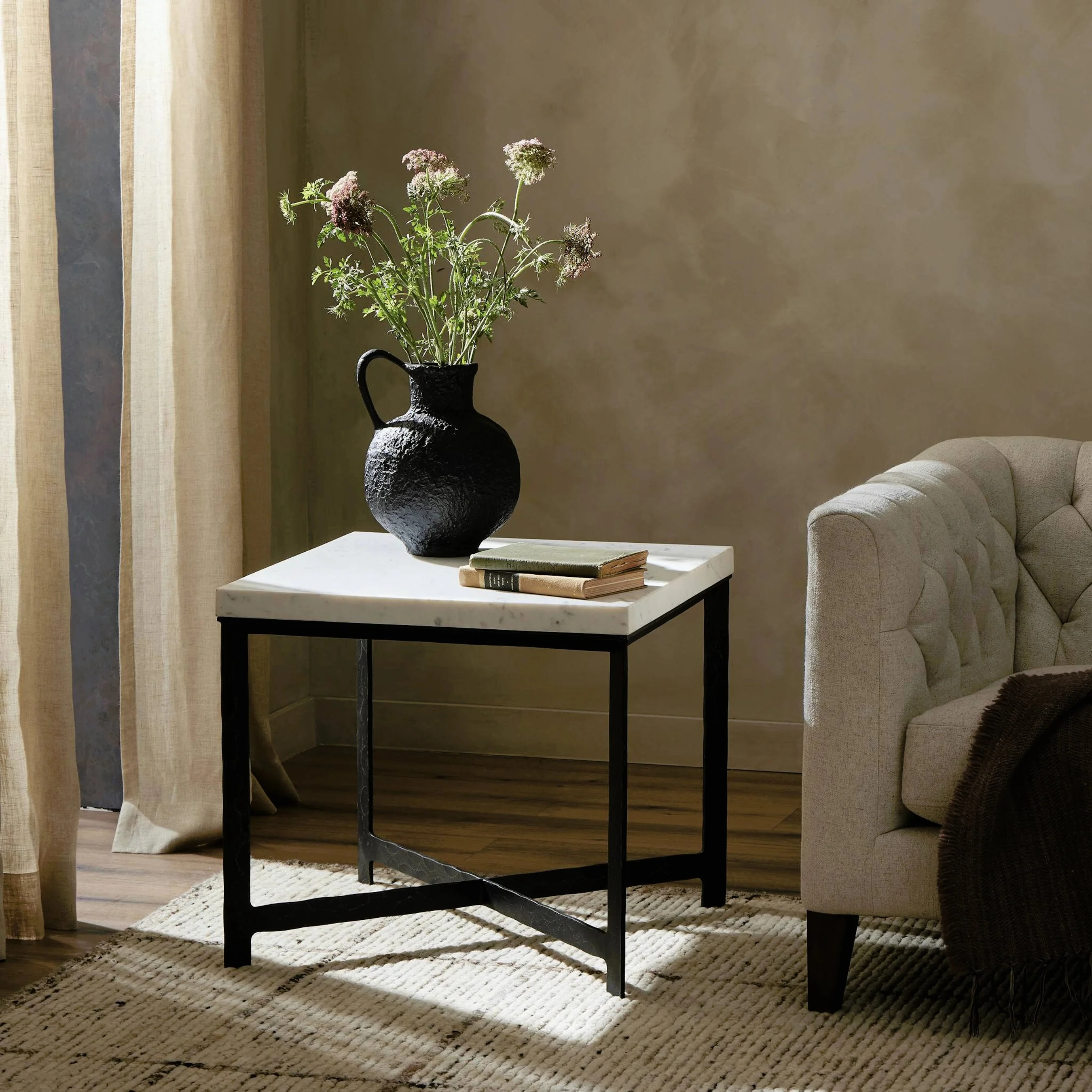 Hammered Iron End Table - Image 17