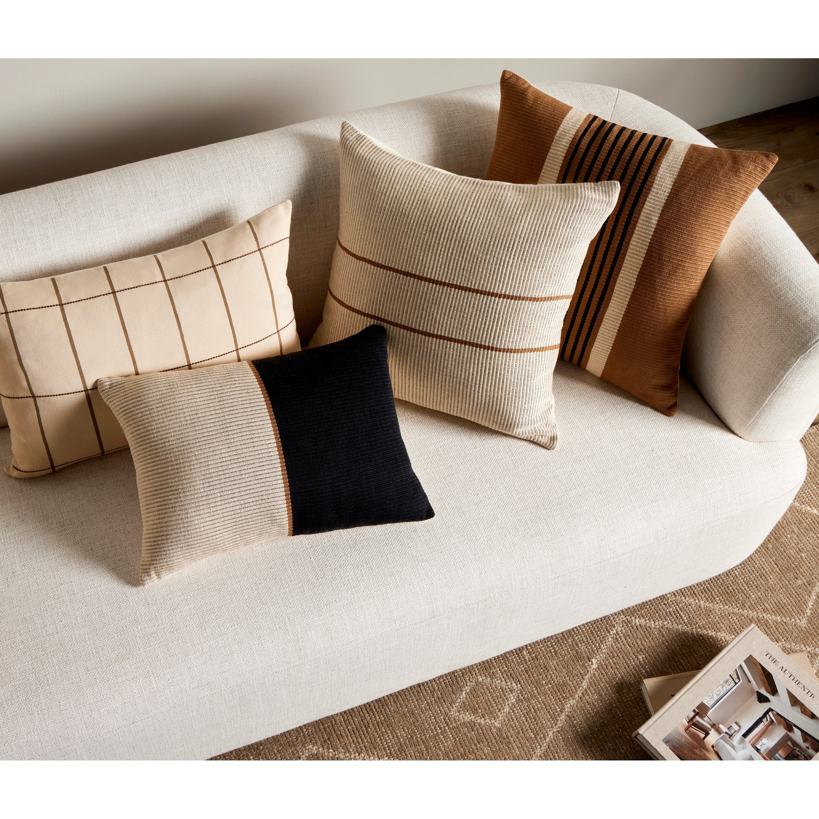 Handwoven Beige Merido Pillow - Image 7