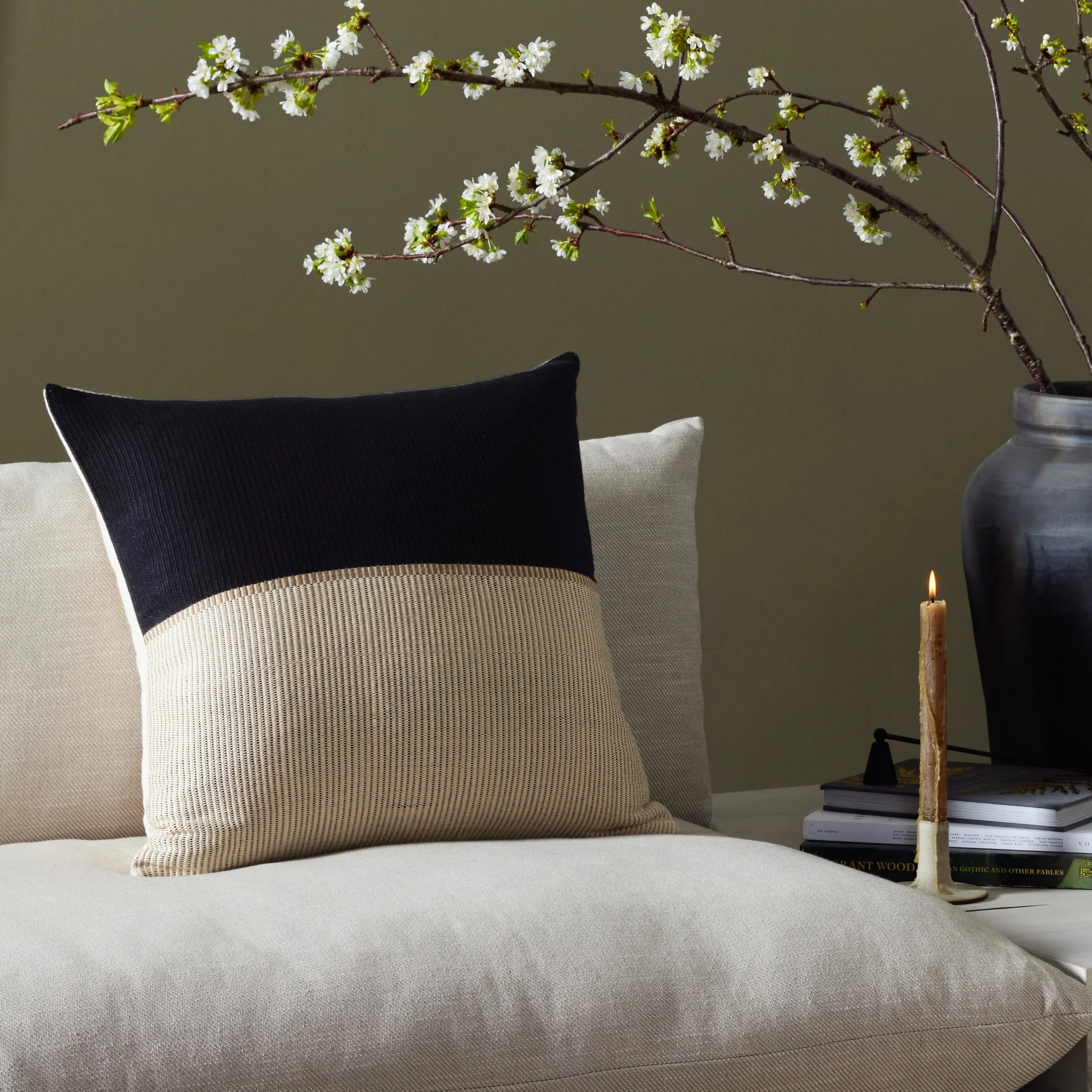 Handwoven Black Merido Pillow - Image 13
