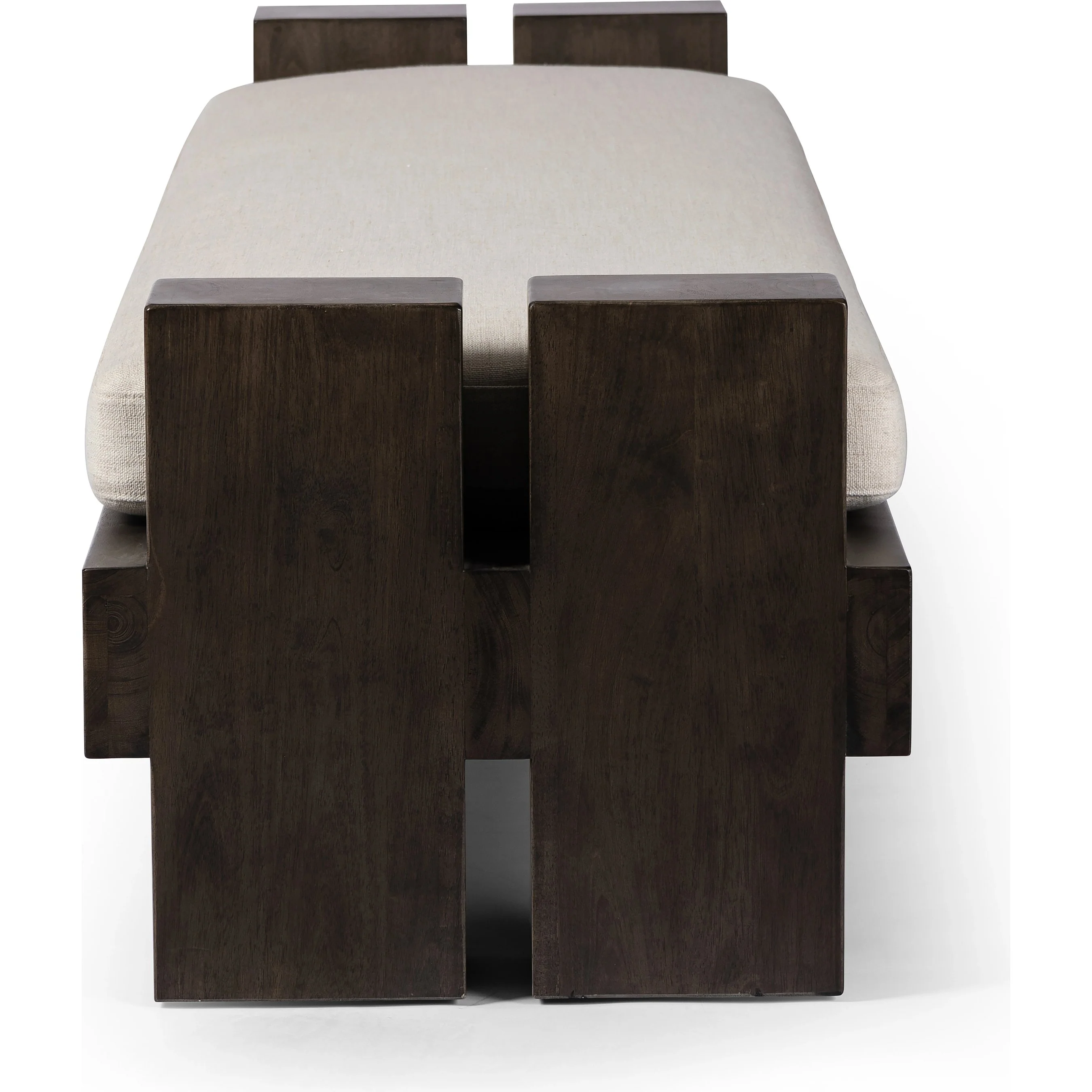 Heavy Wood Accent Bench - Image 3