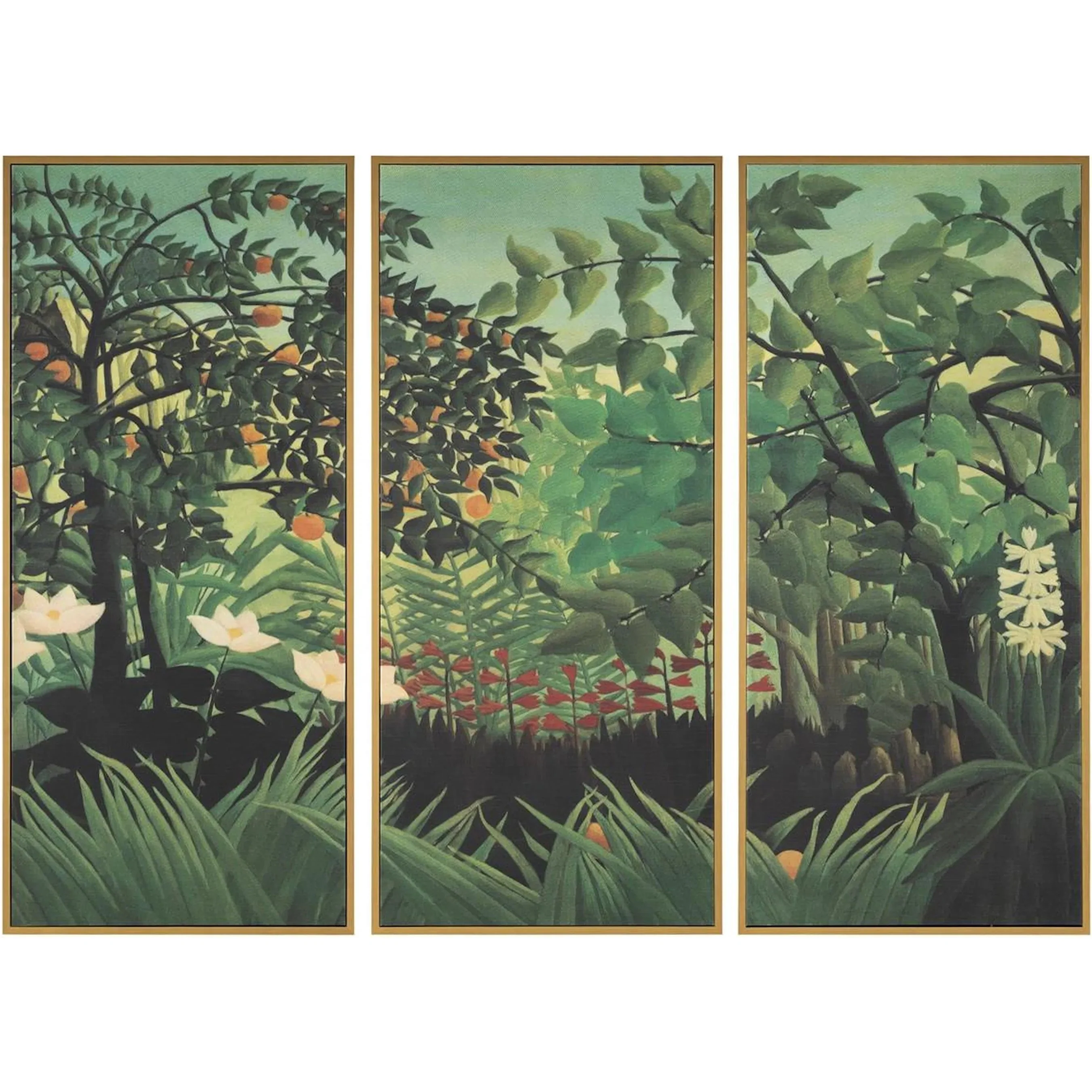 Henri Rosseau's Outlook (Set of 3)