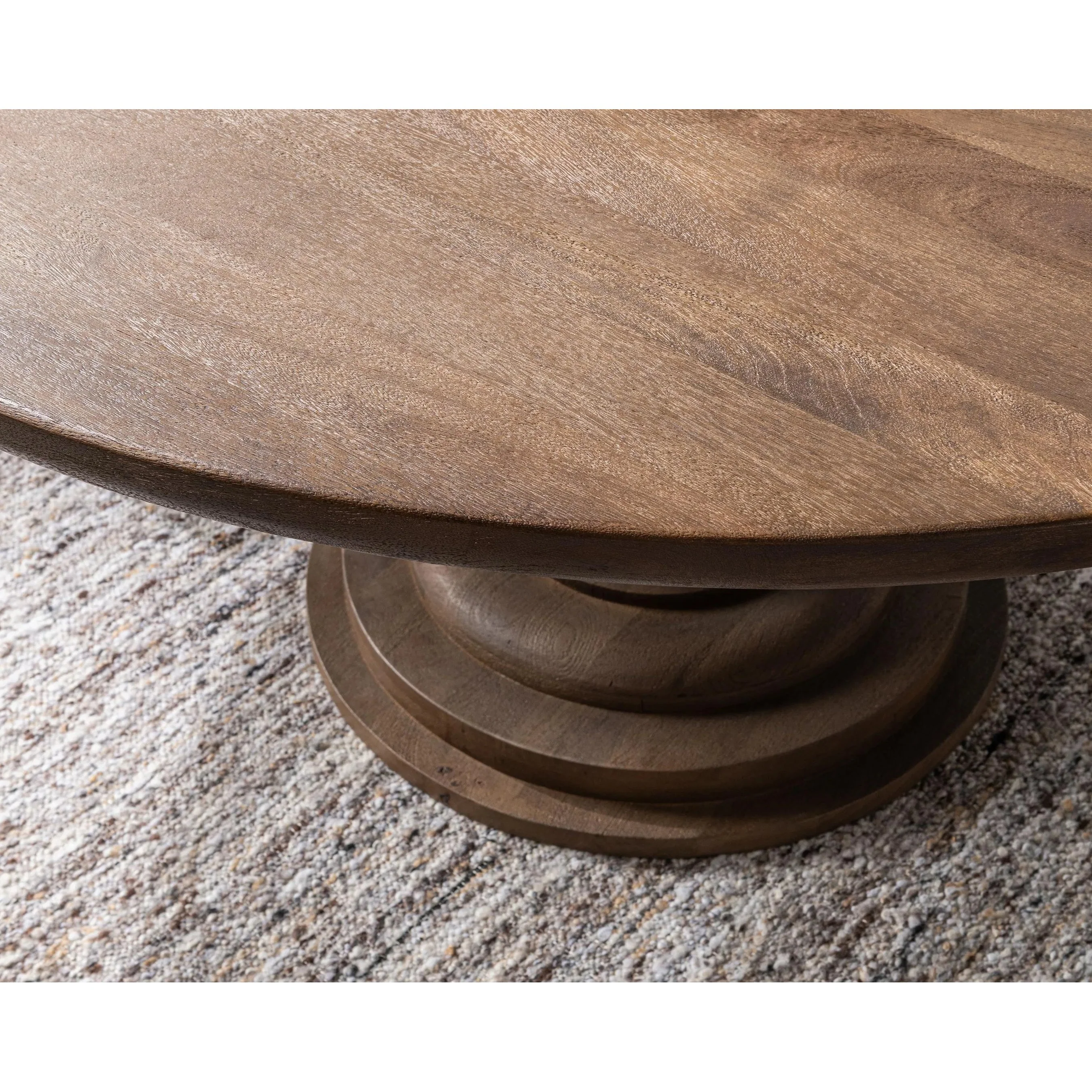 Hera Mango Washed Wood Round Dining Table - Image 11