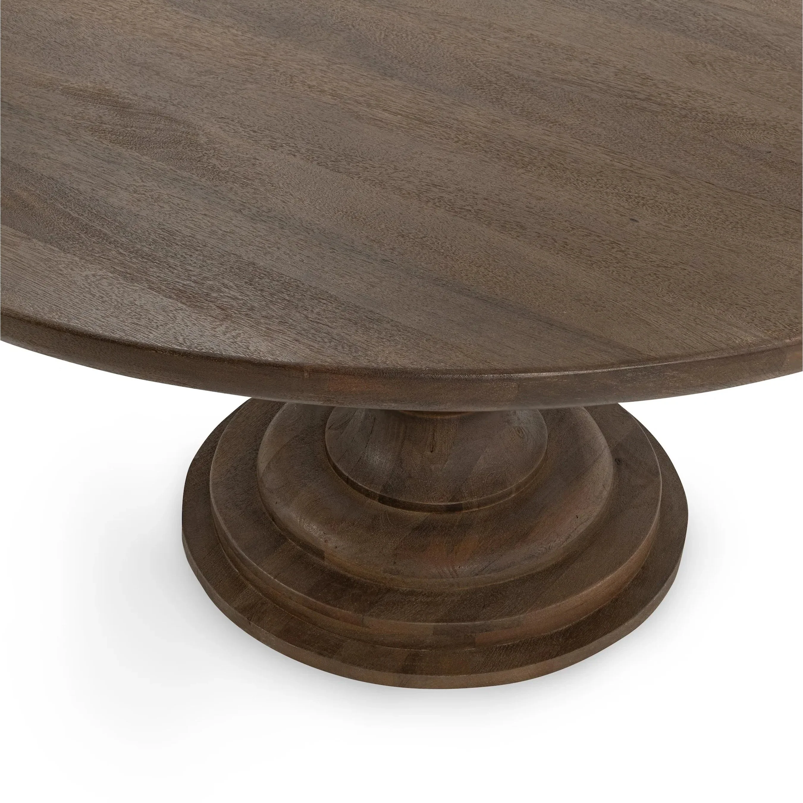 Hera Mango Washed Wood Round Dining Table - Image 13