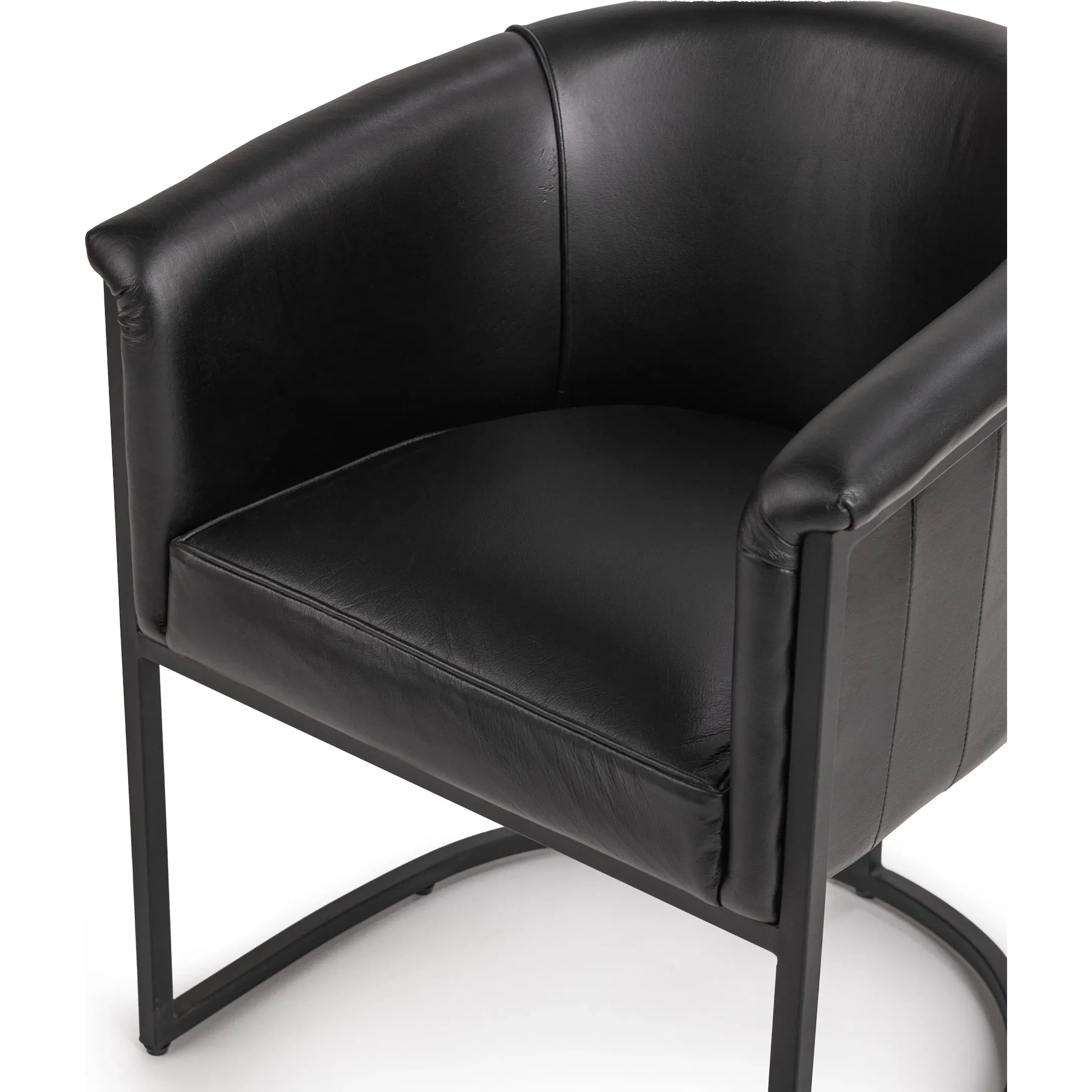 Hester Top Grain Leather Dining Chair - Image 5