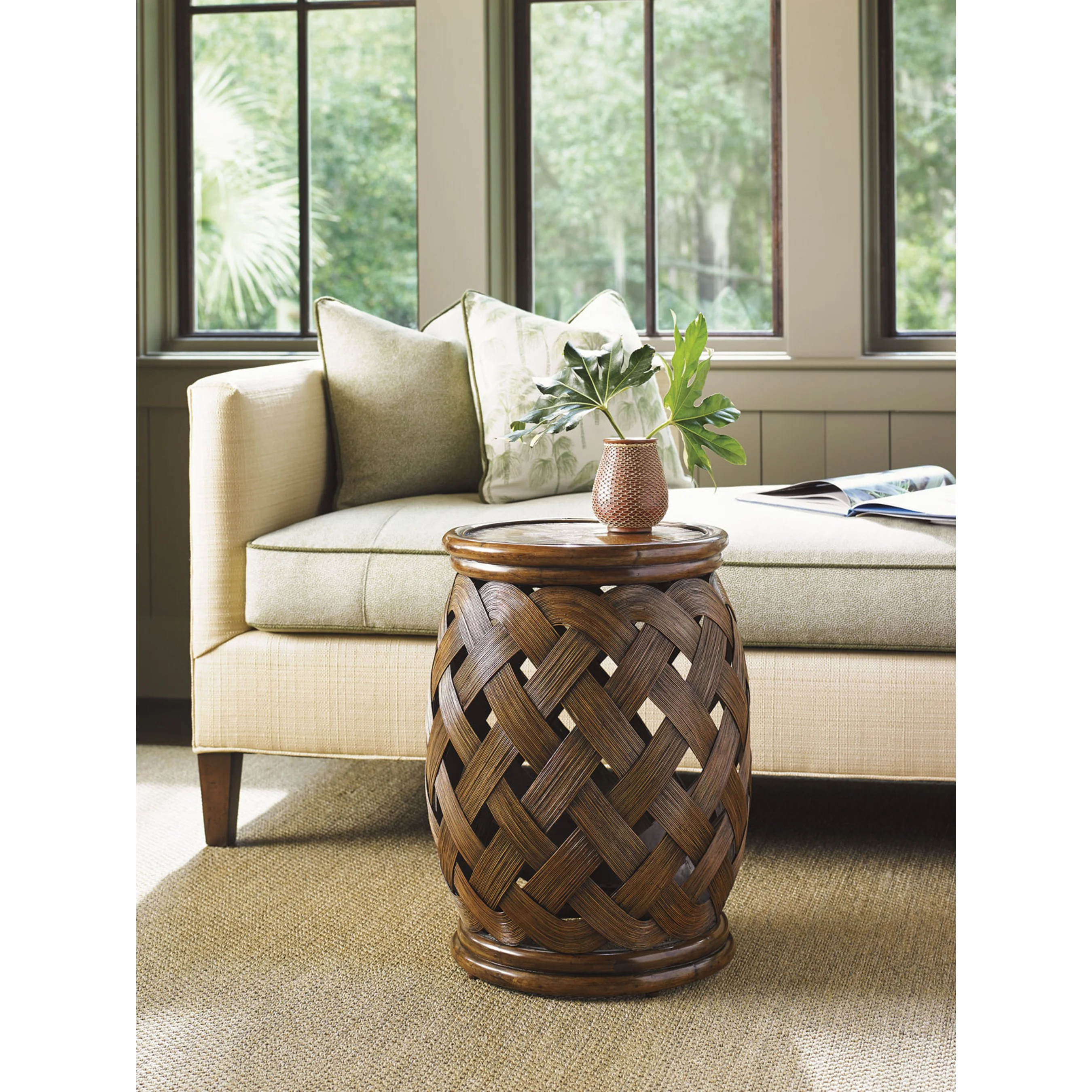 Hibiscus Round Accent Table - Image 5