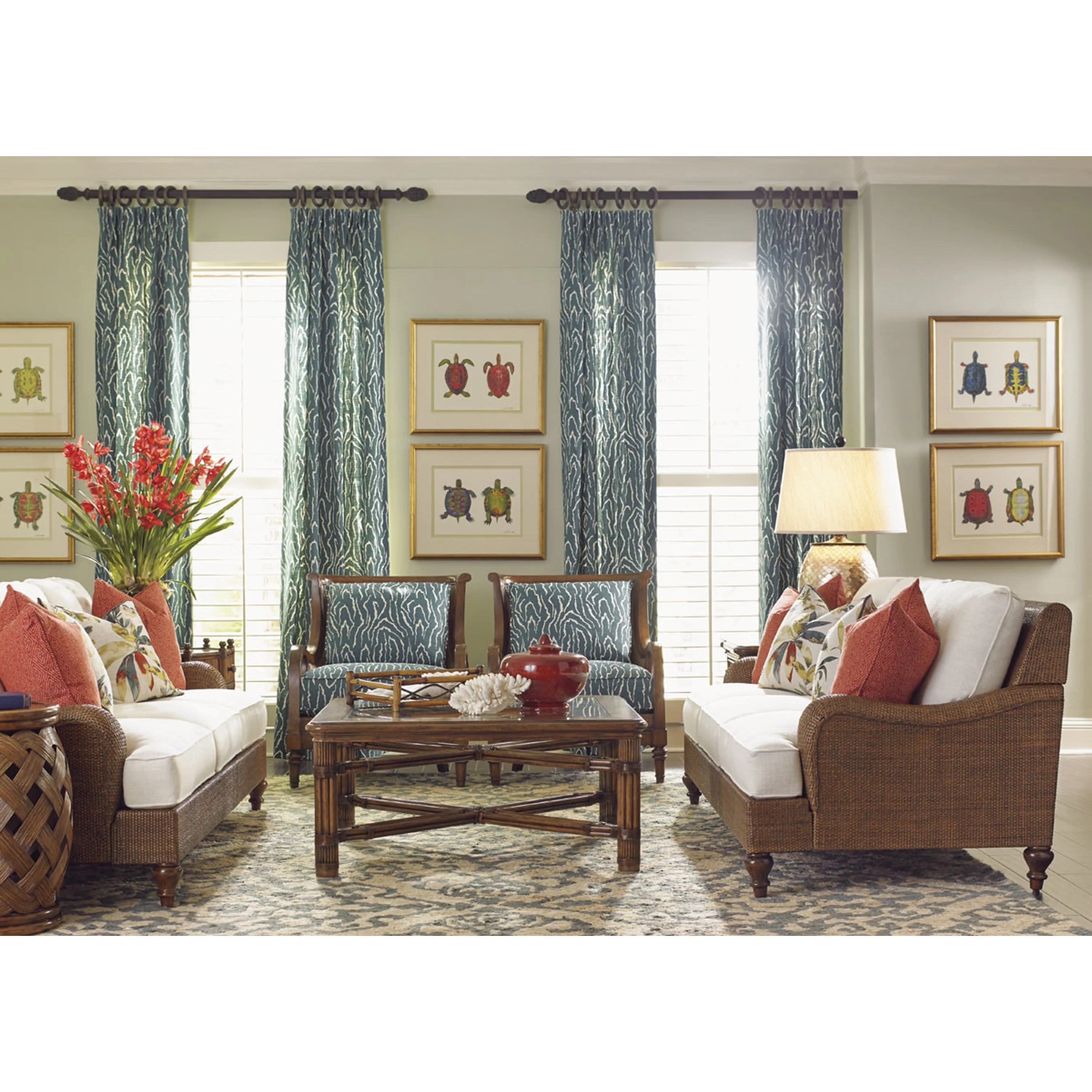 Hibiscus Round Accent Table - Image 7