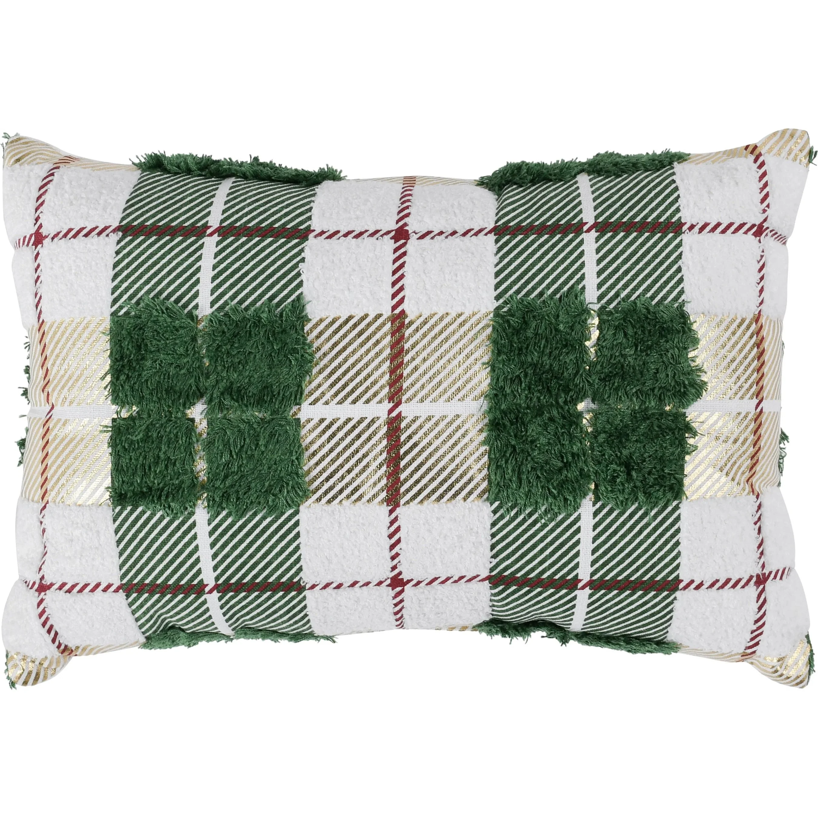 Holiday Cotton Fabric Throw Pillow