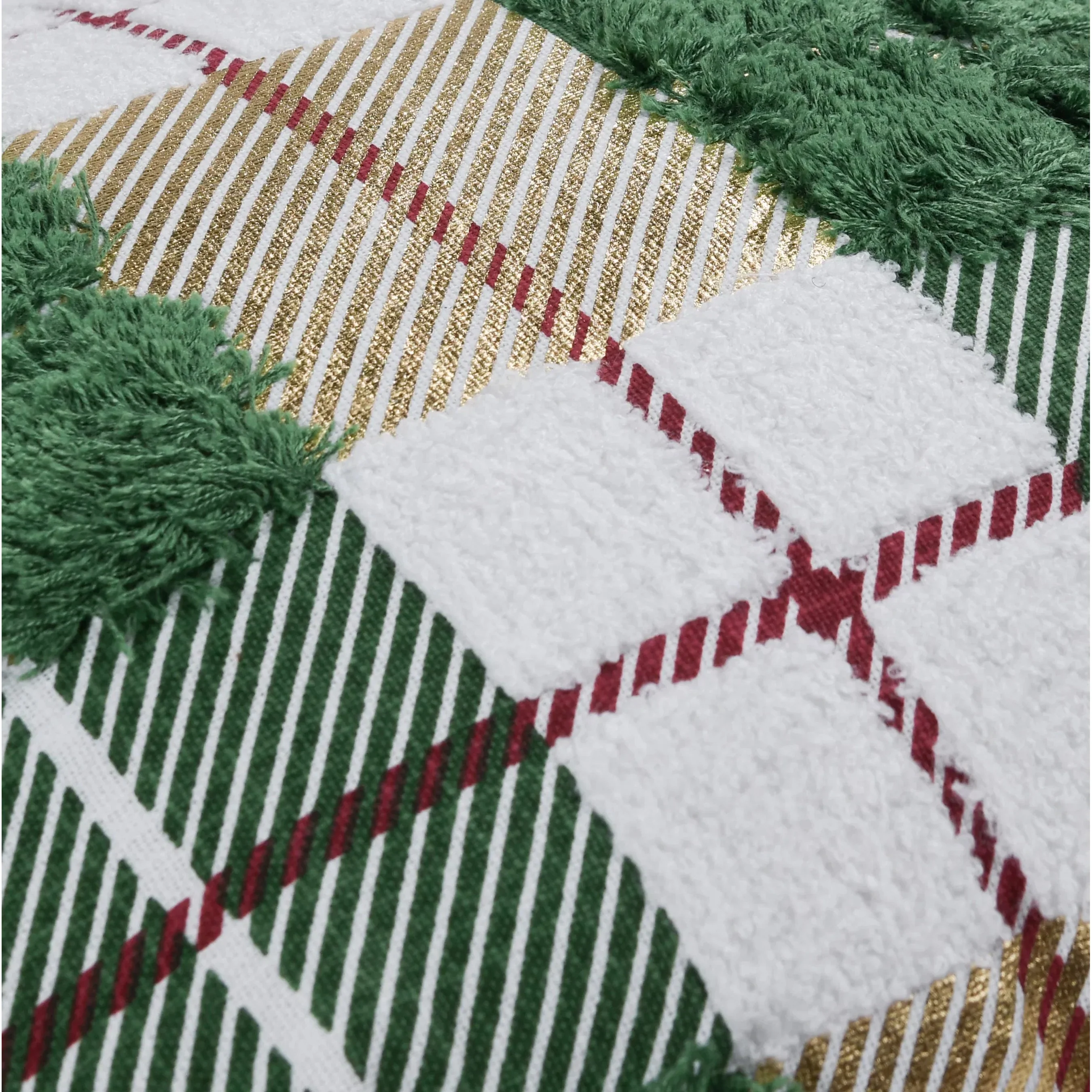 Holiday Cotton Fabric Throw Pillow - Image 3