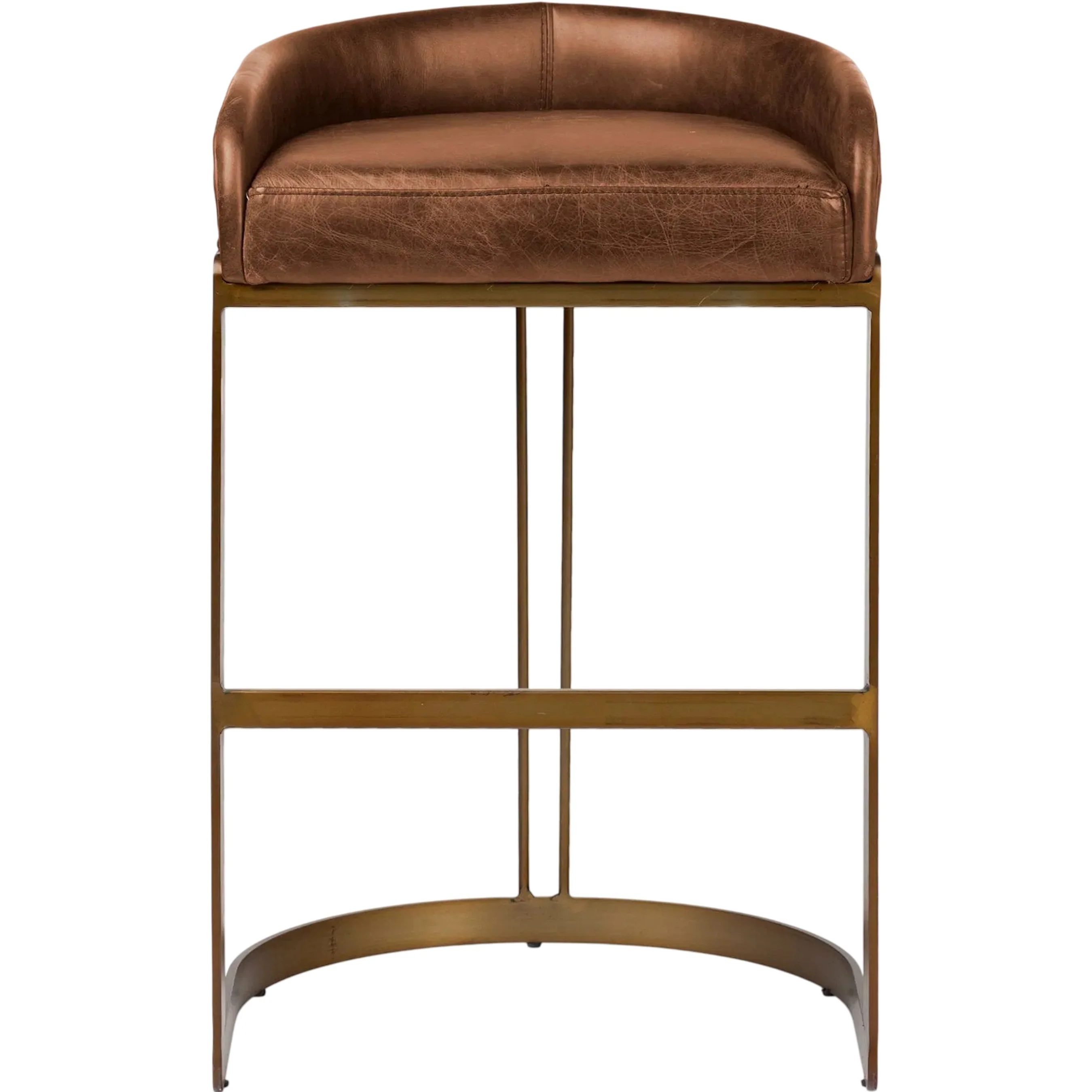 Hollyfield Leather Seat Bar Stool - Image 2