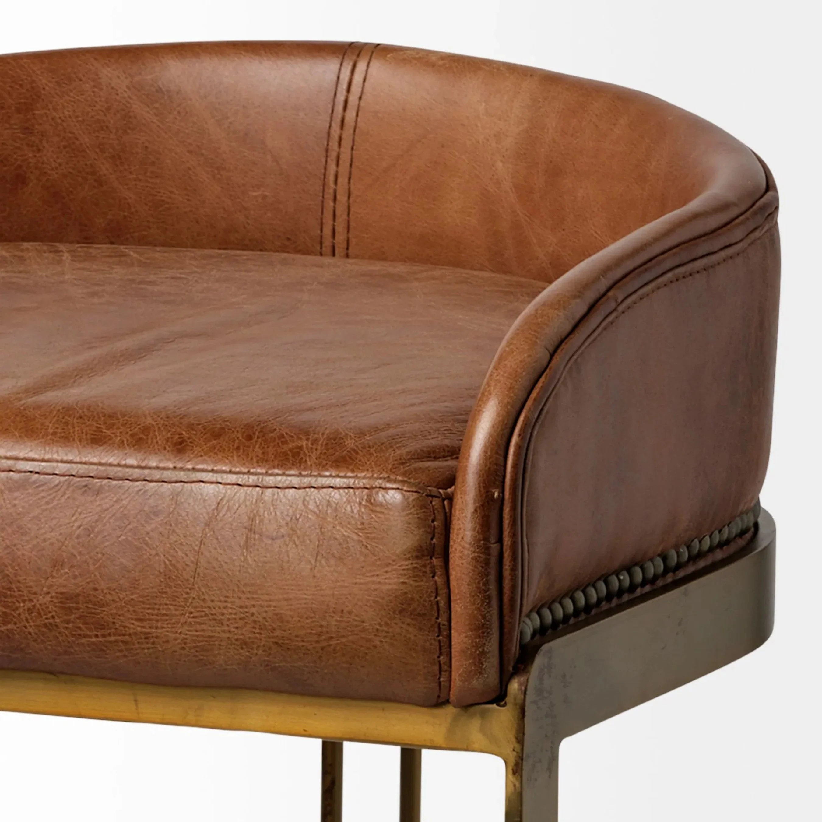 Hollyfield Leather Seat Counter Stool - Image 4
