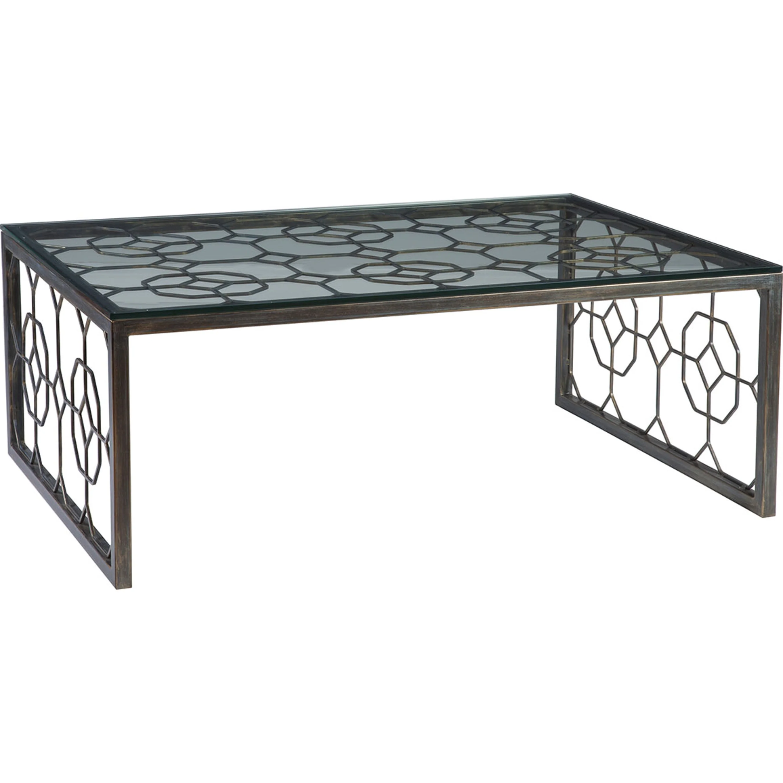 Honeycomb Rectangular Cocktail Table