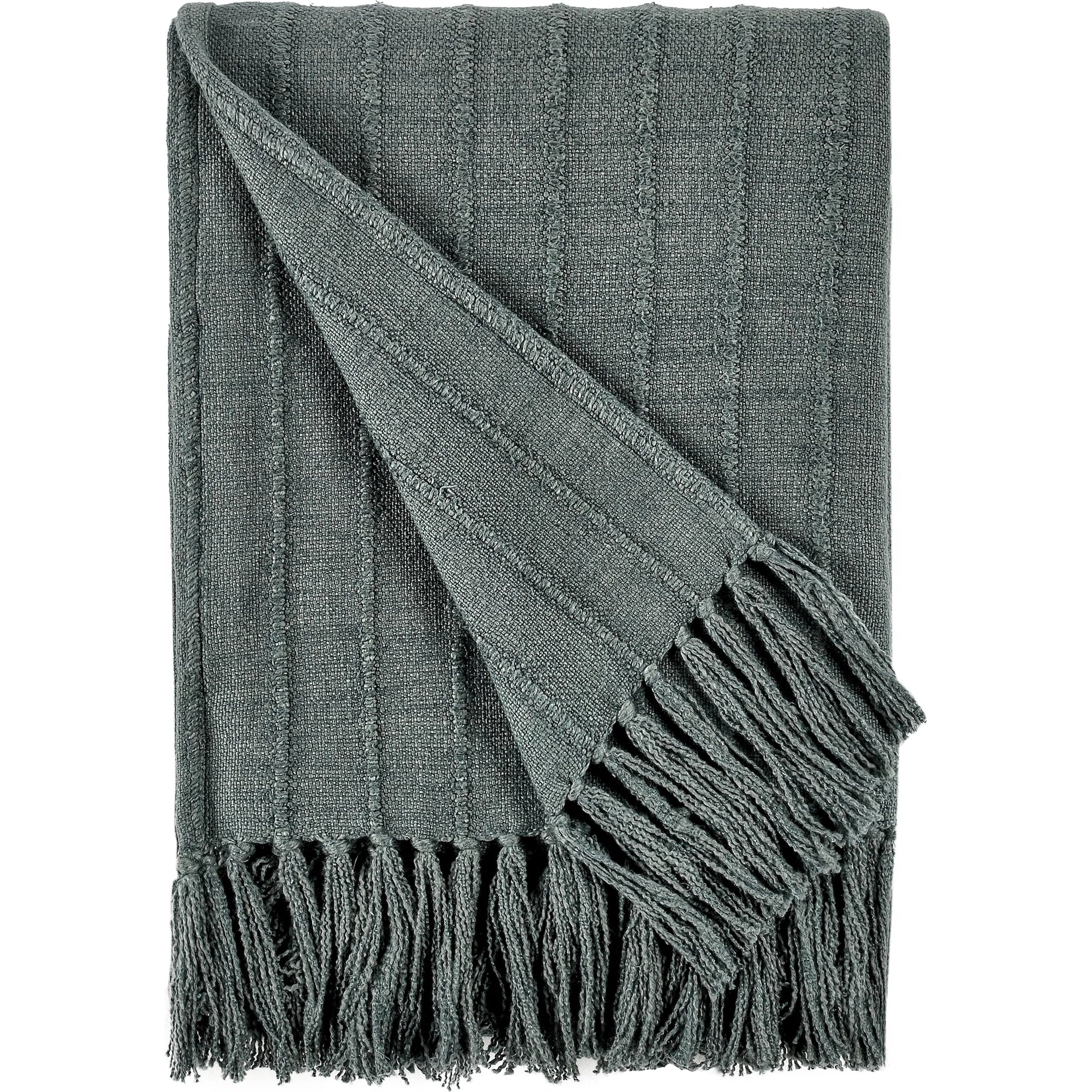 Hunter Woven Fabric Forest Green Throw Blanket
