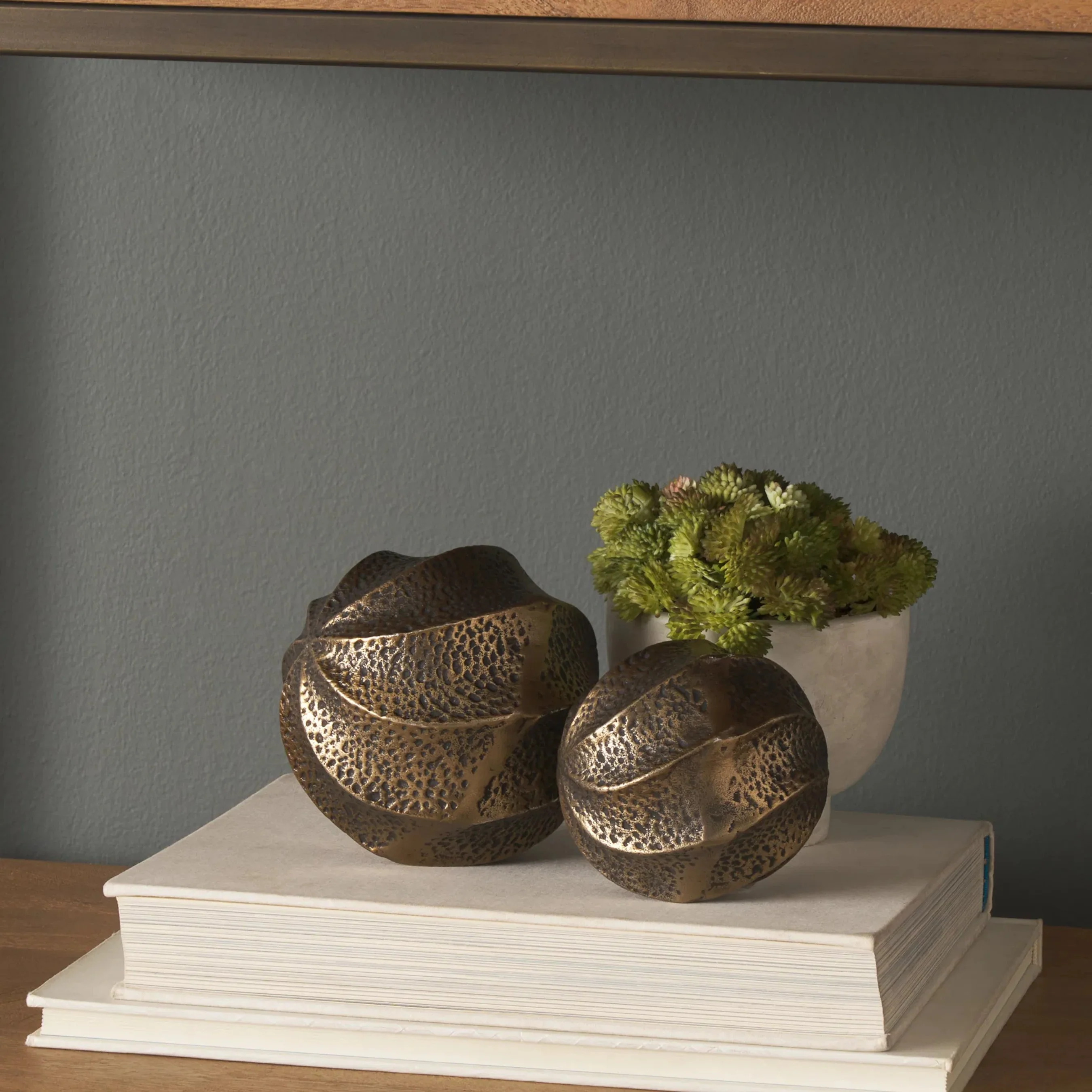Imani Sculptural Textured Decorative Orb Object - Image 5