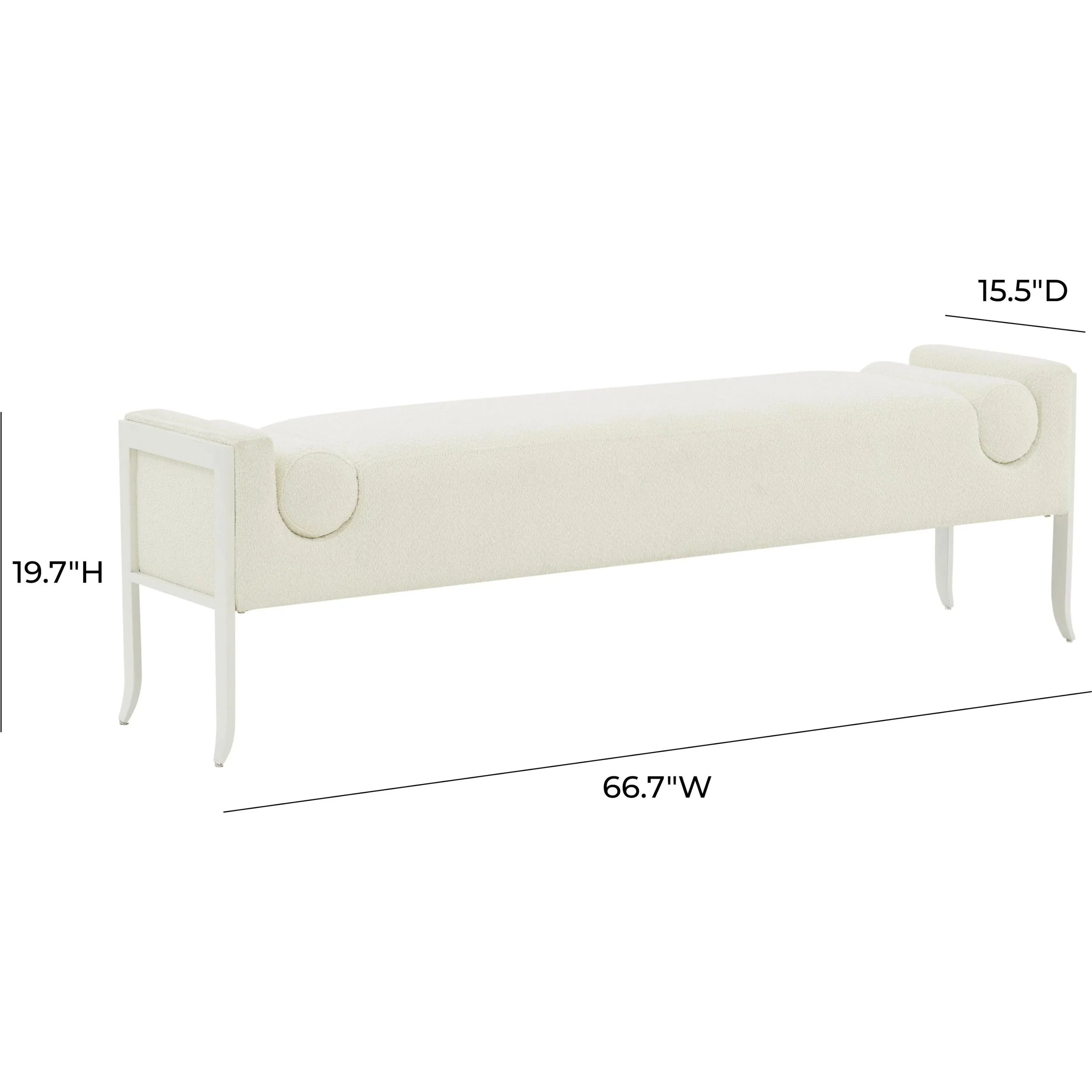 Ines Boucle Bench - Image 4