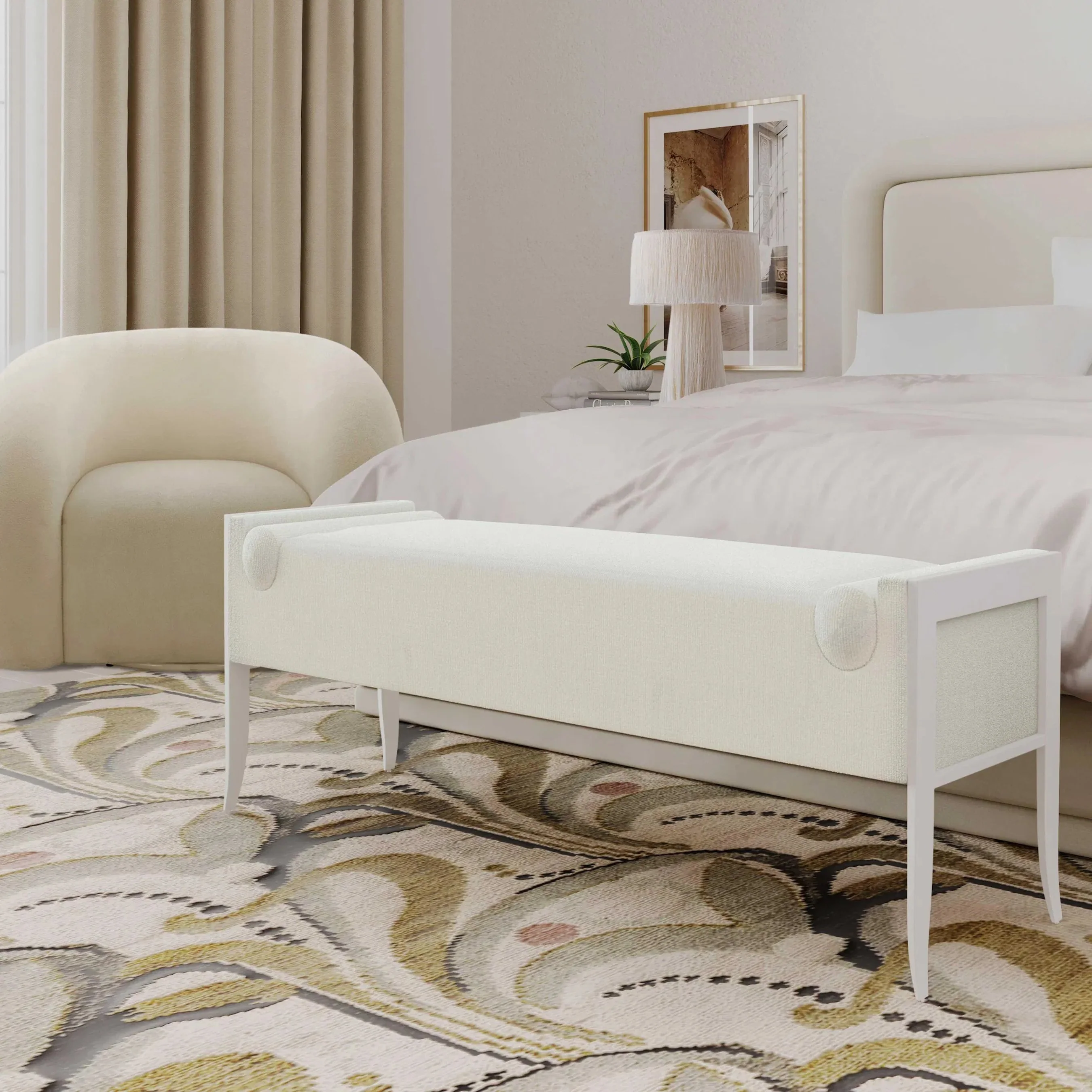 Ines Boucle Bench - Image 7