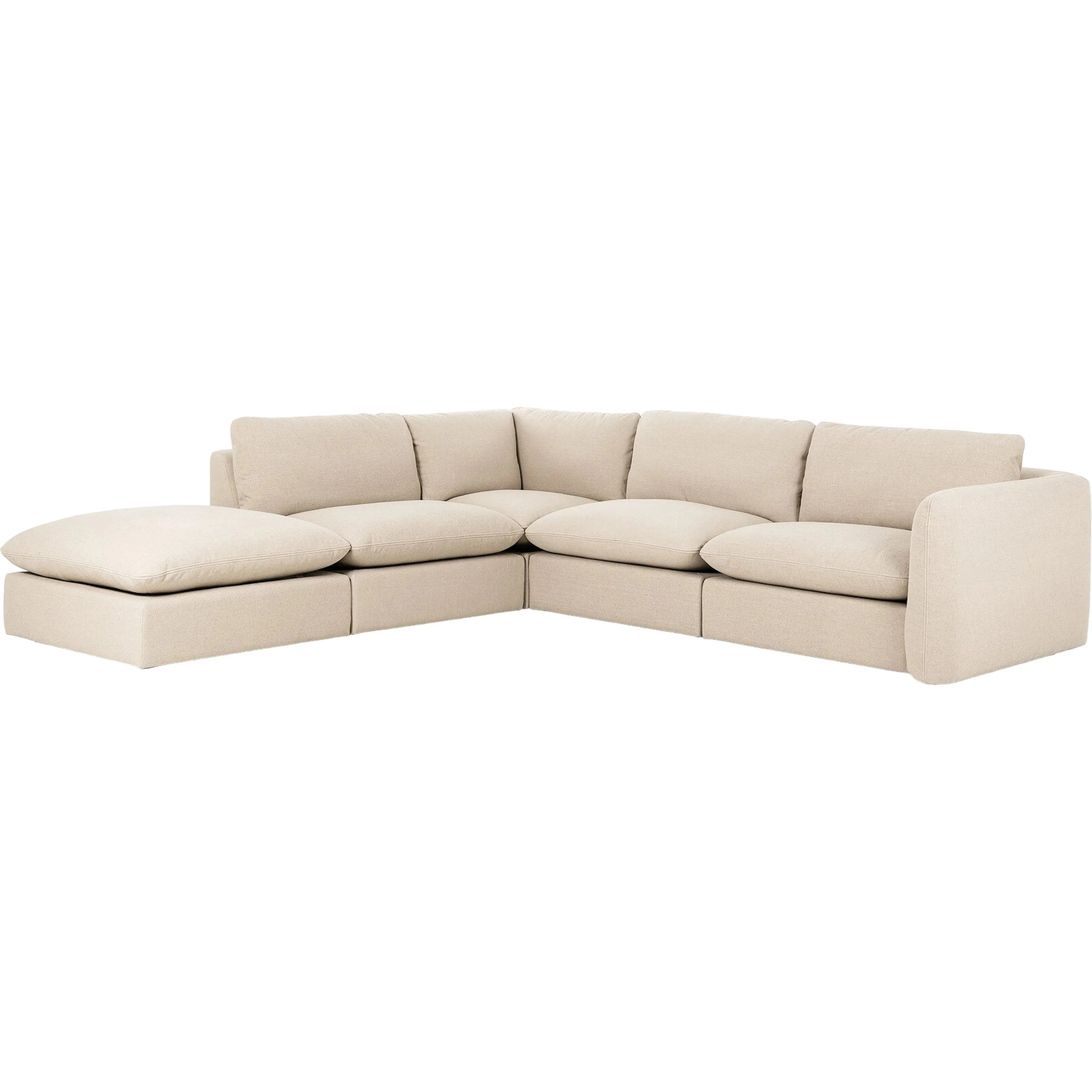 Ingel 4-Piece Sectional with Ottoman - Image 4