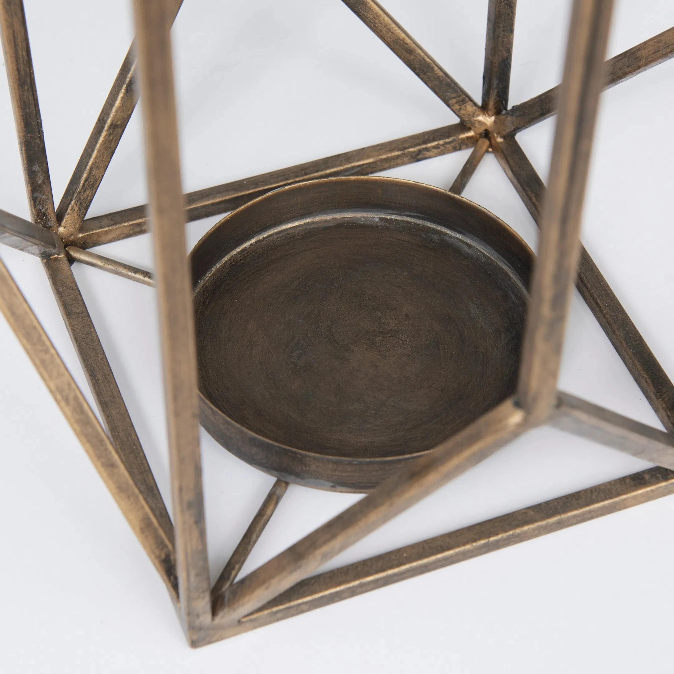 Ivy Geometric Cage Candle Holder Lantern - Image 11