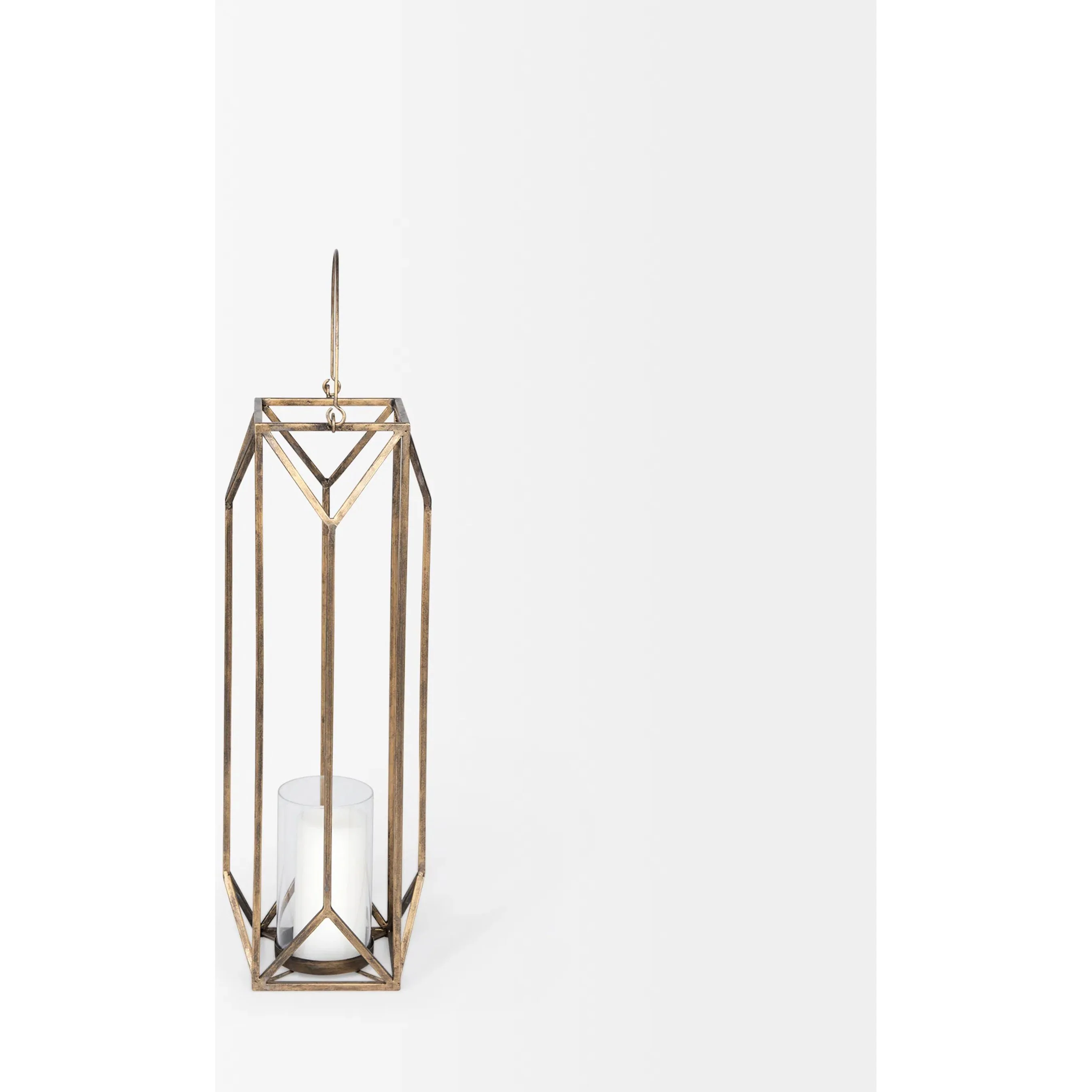 Ivy Geometric Cage Candle Holder Lantern - Image 3