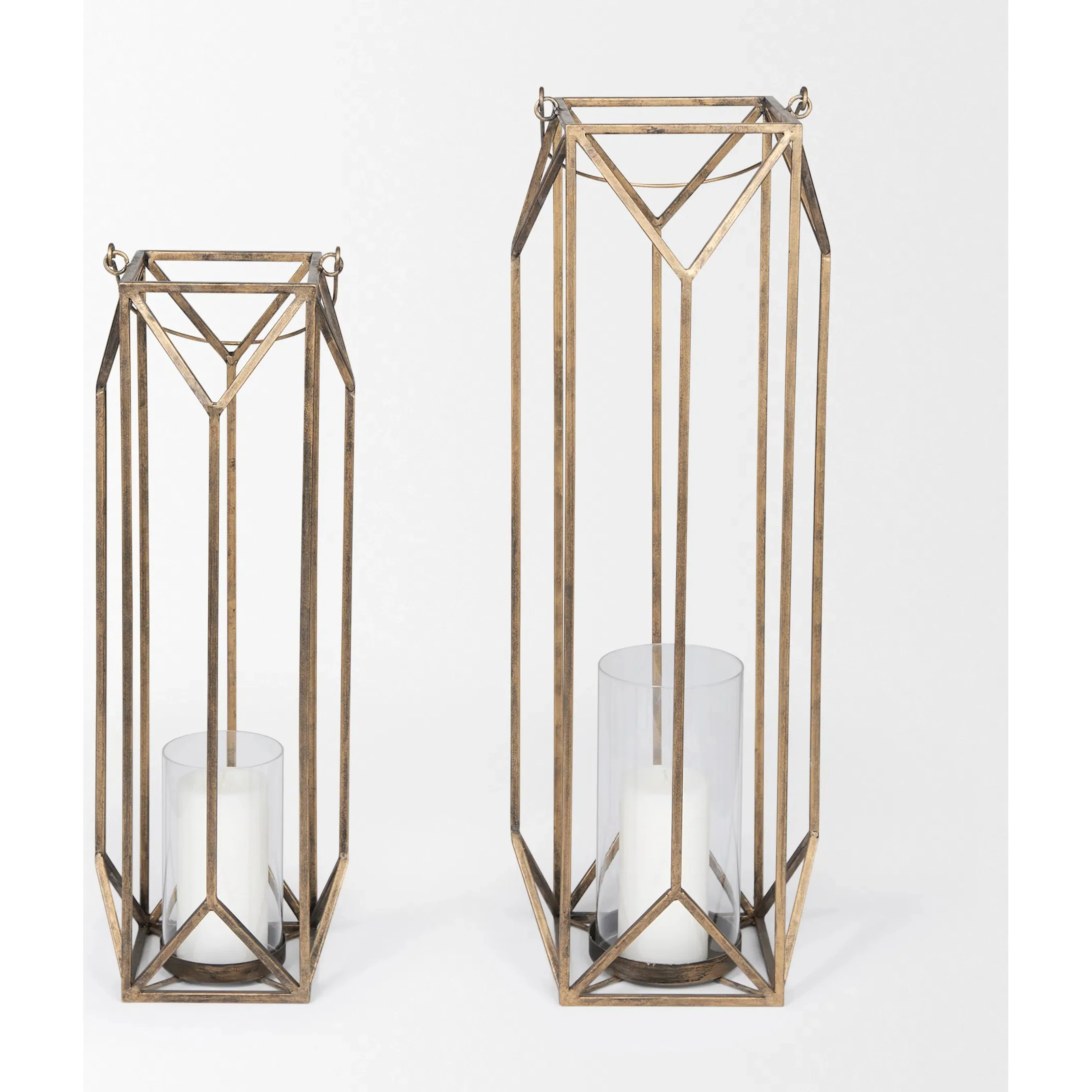 Ivy Geometric Cage Candle Holder Lantern - Image 4